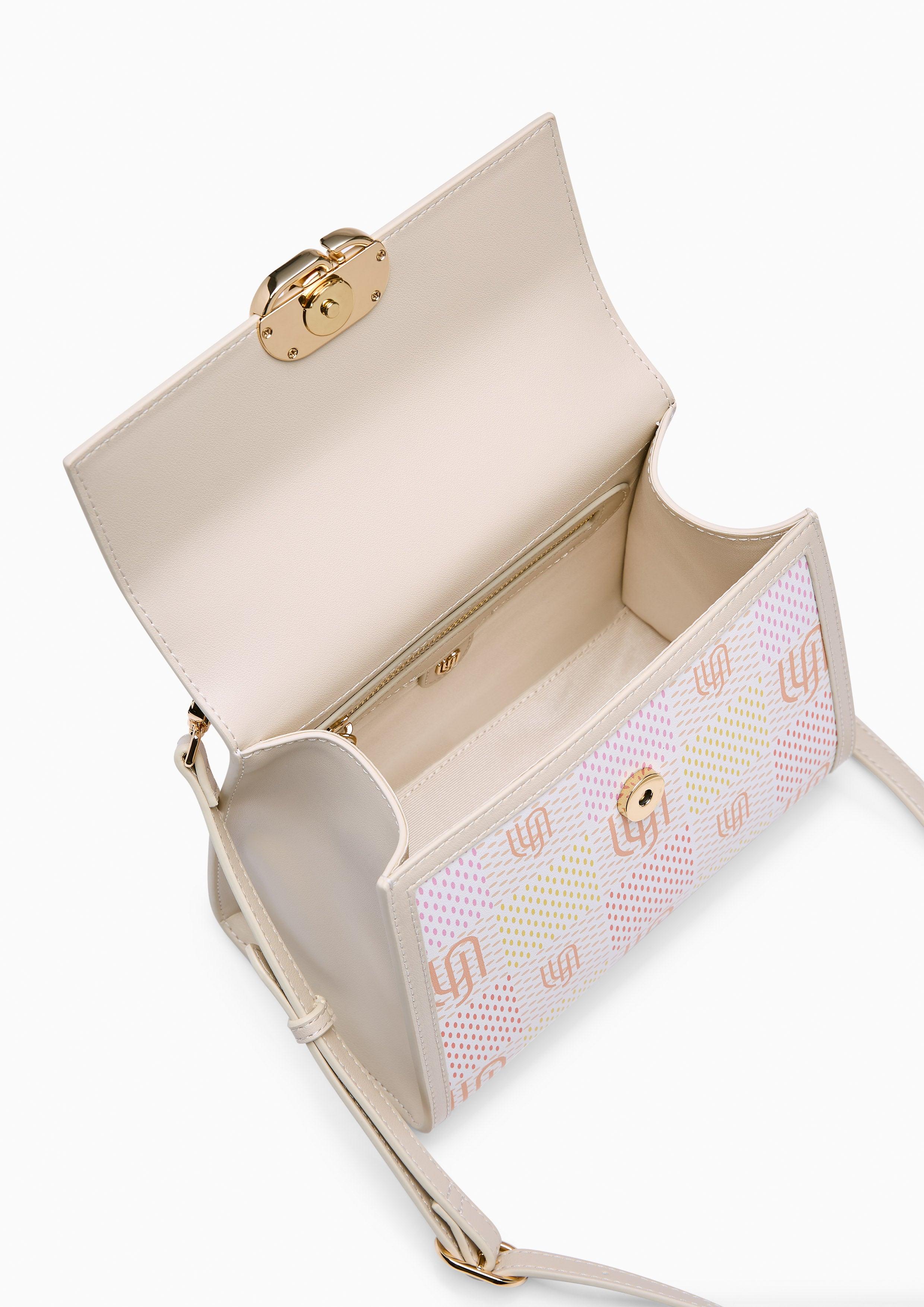 Poppin Inf Top Handle Xs Printed Beige