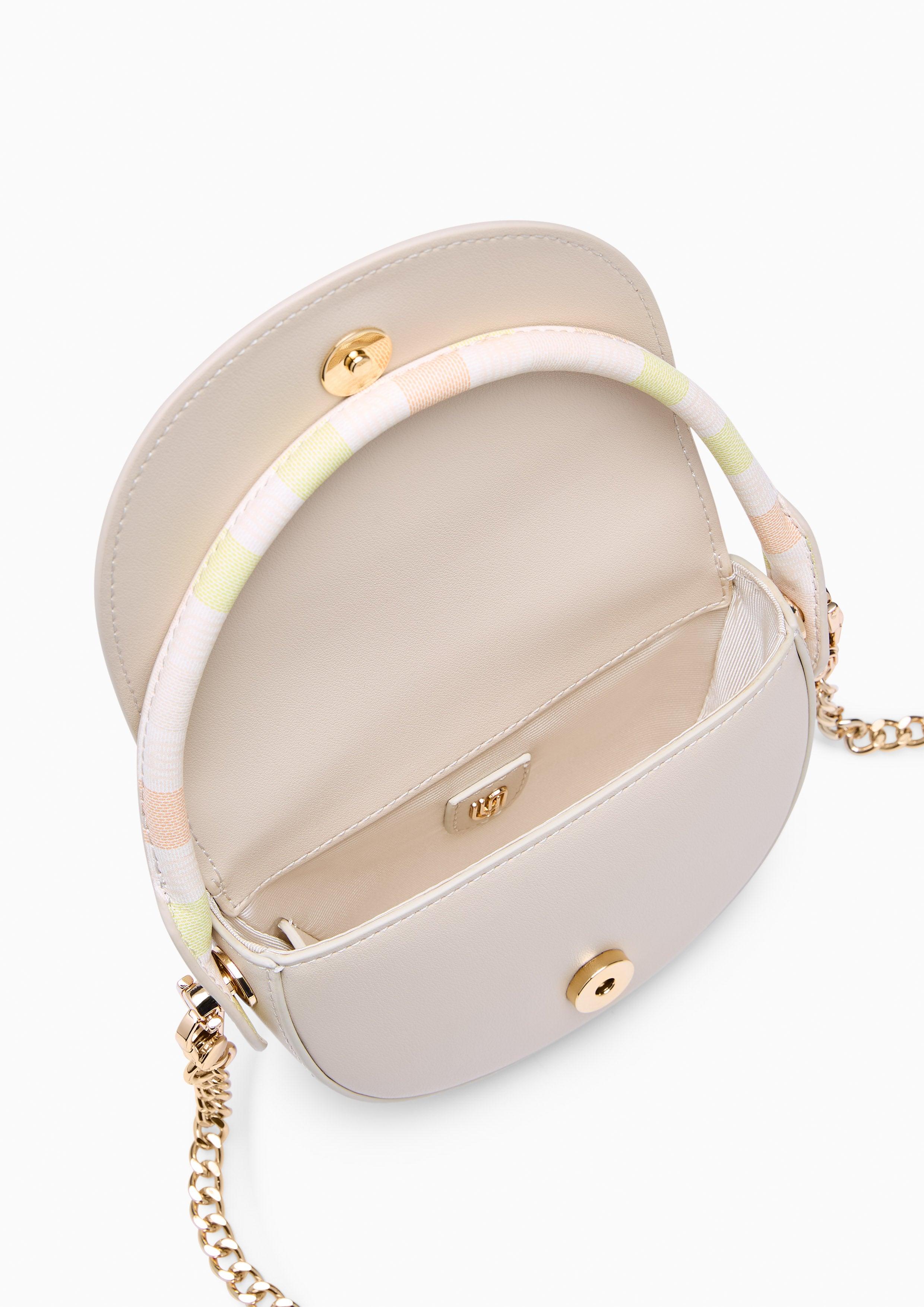 Poppin Infinite Mini Top Handle Bag Printed Beige