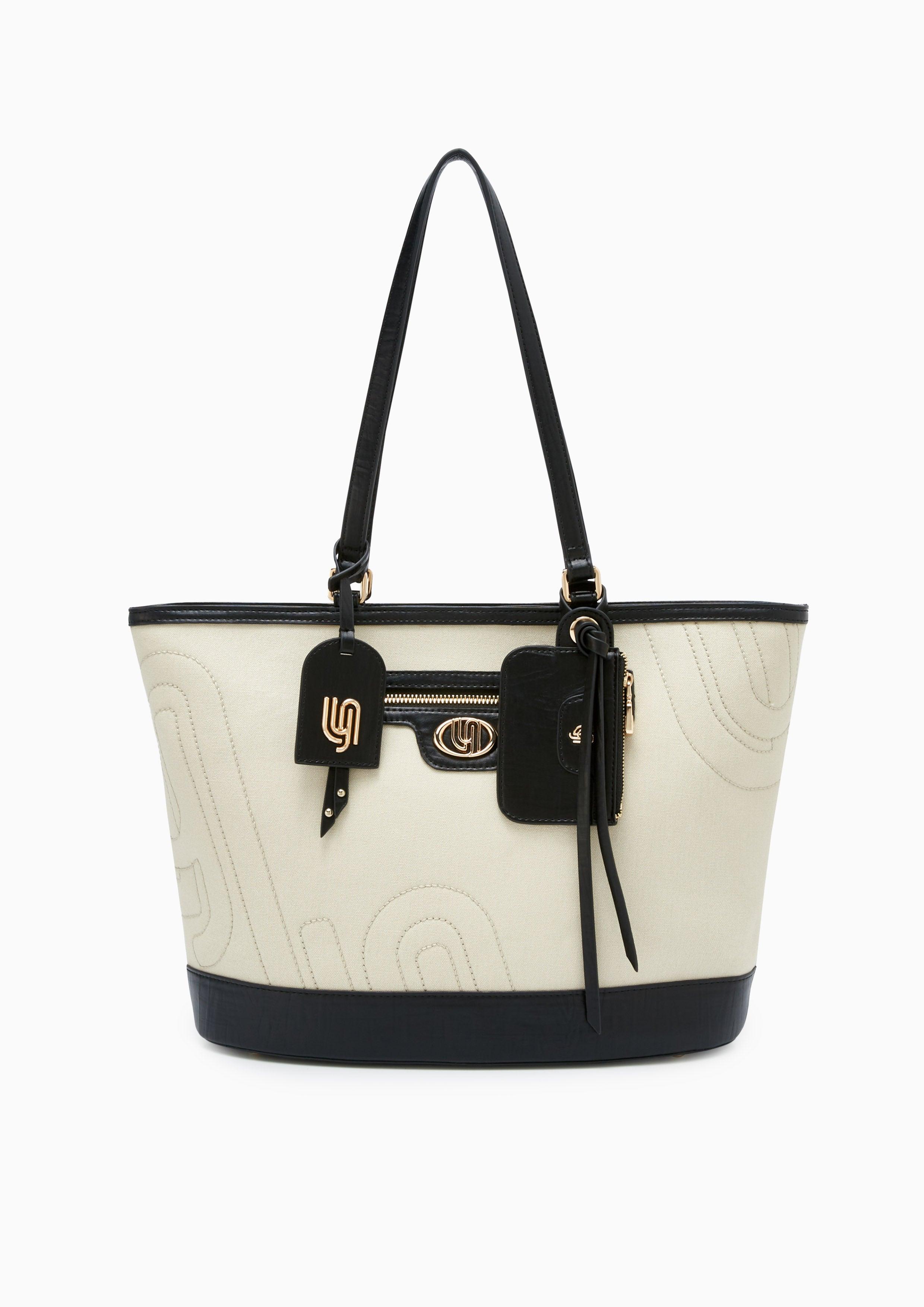 Intial Infinite L Tote Bag Black
