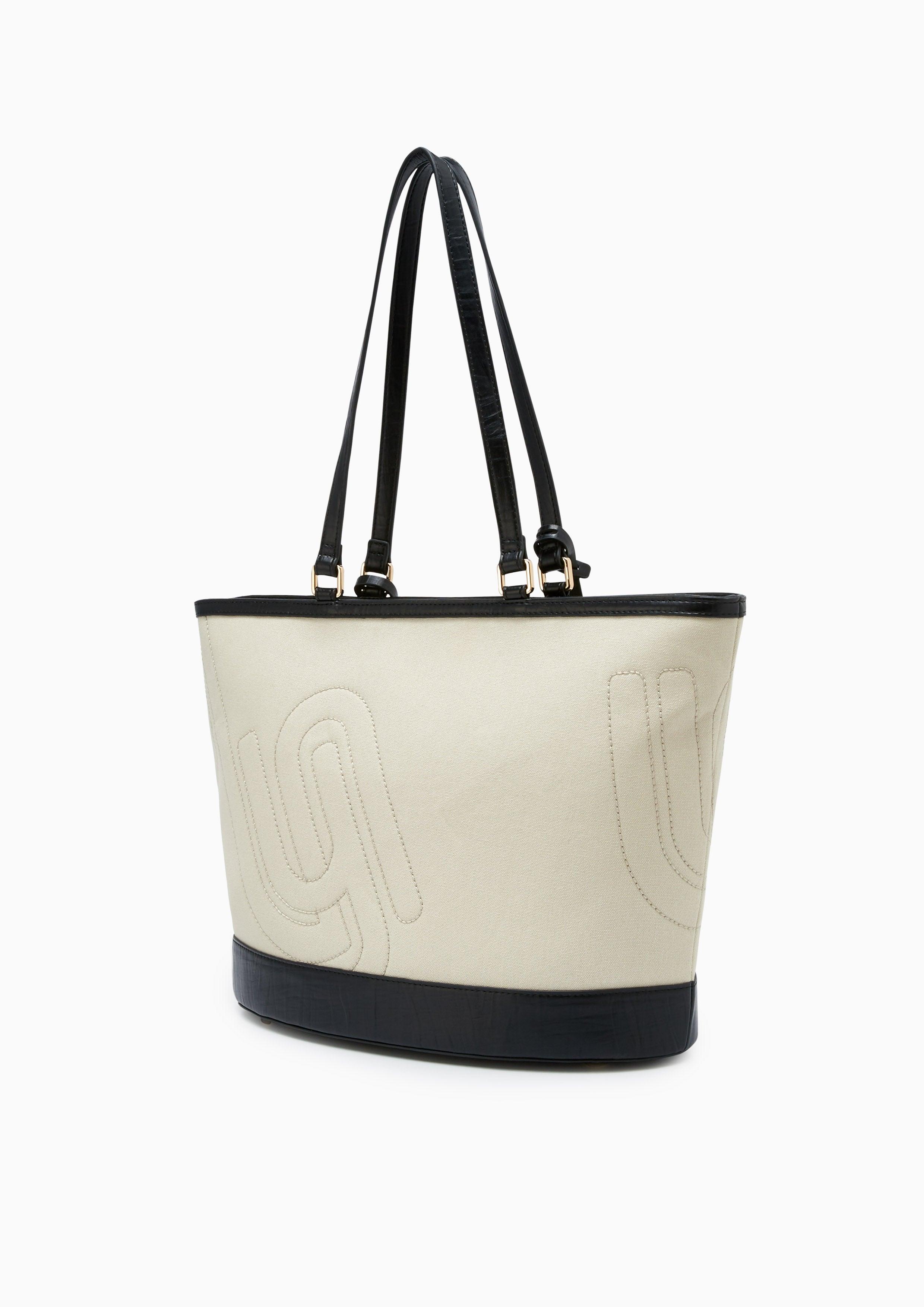 Intial Infinite L Tote Bag Black