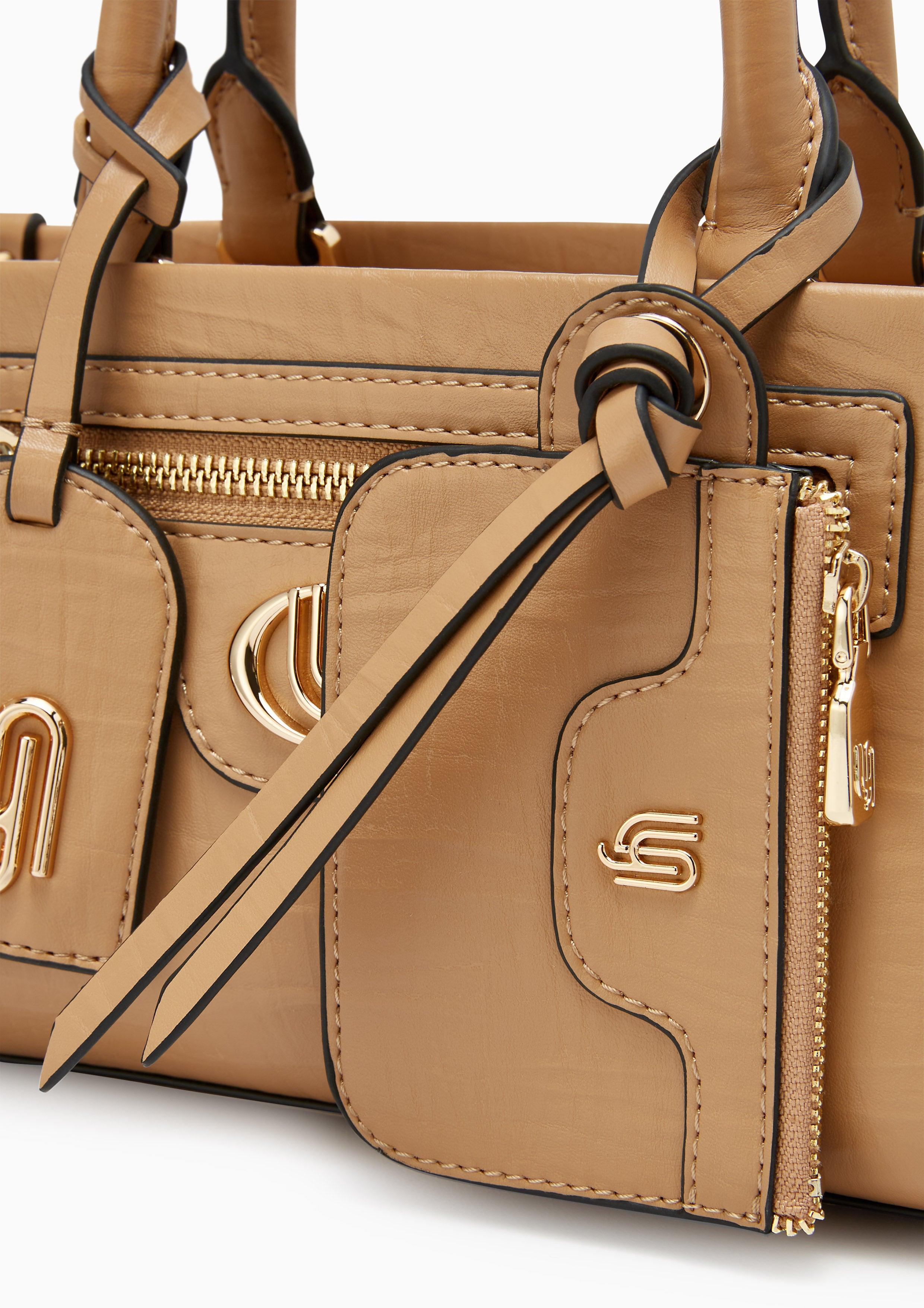 Intial Infinite S Handbag Dark Beige