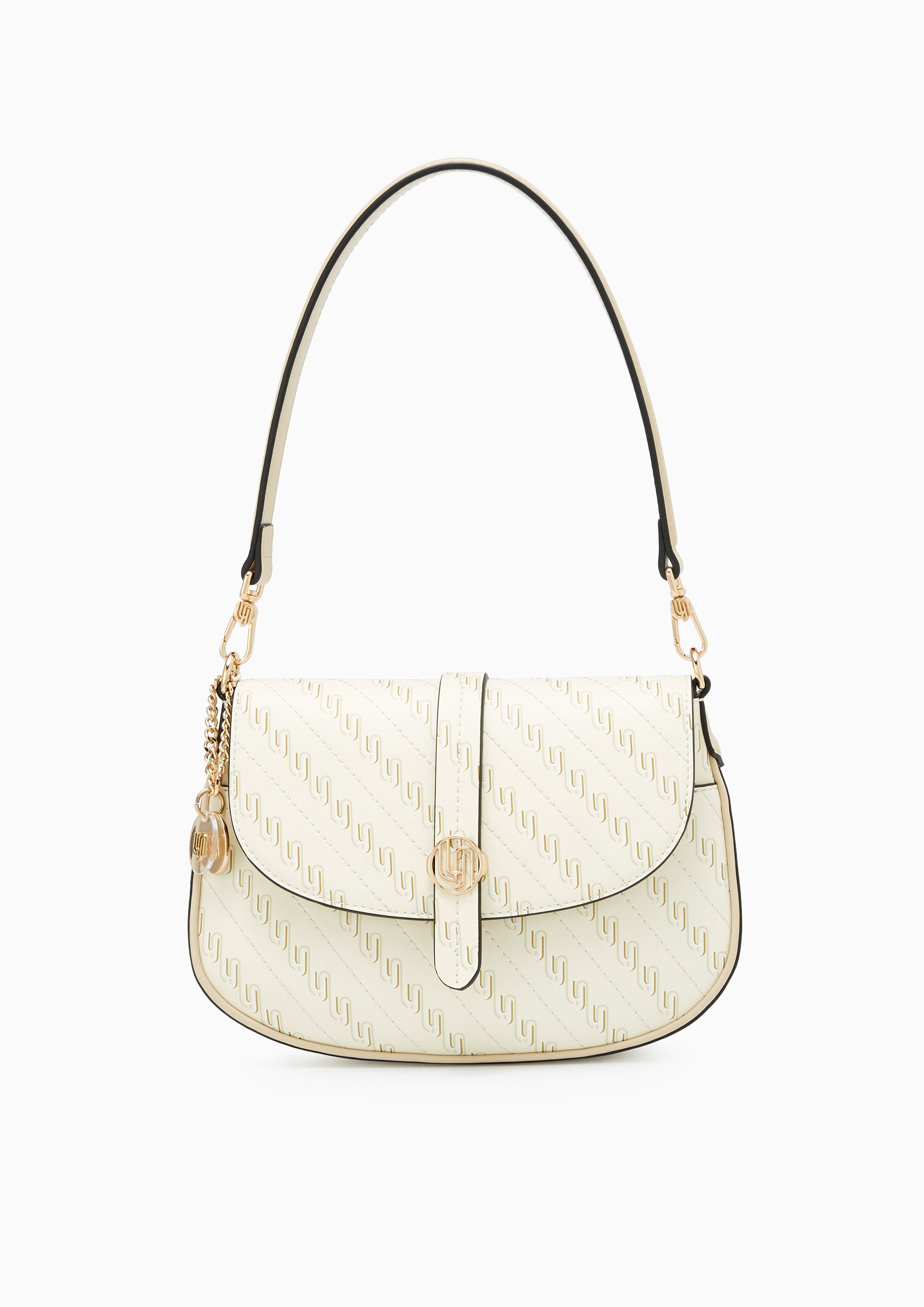 Narla Infinite Flap Shoulder Bag Beige
