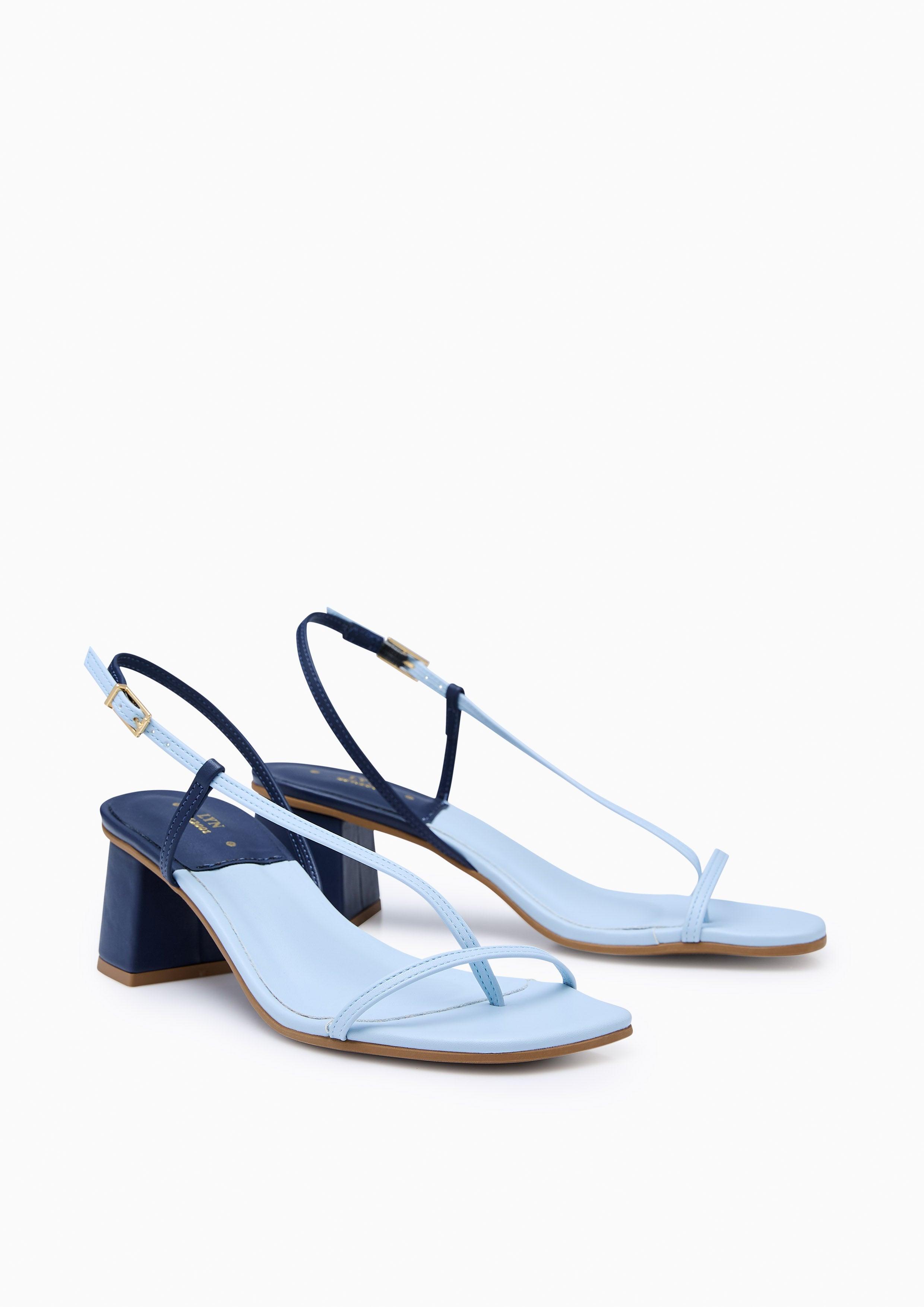 Maker Mid Heel Slingbacks Blue