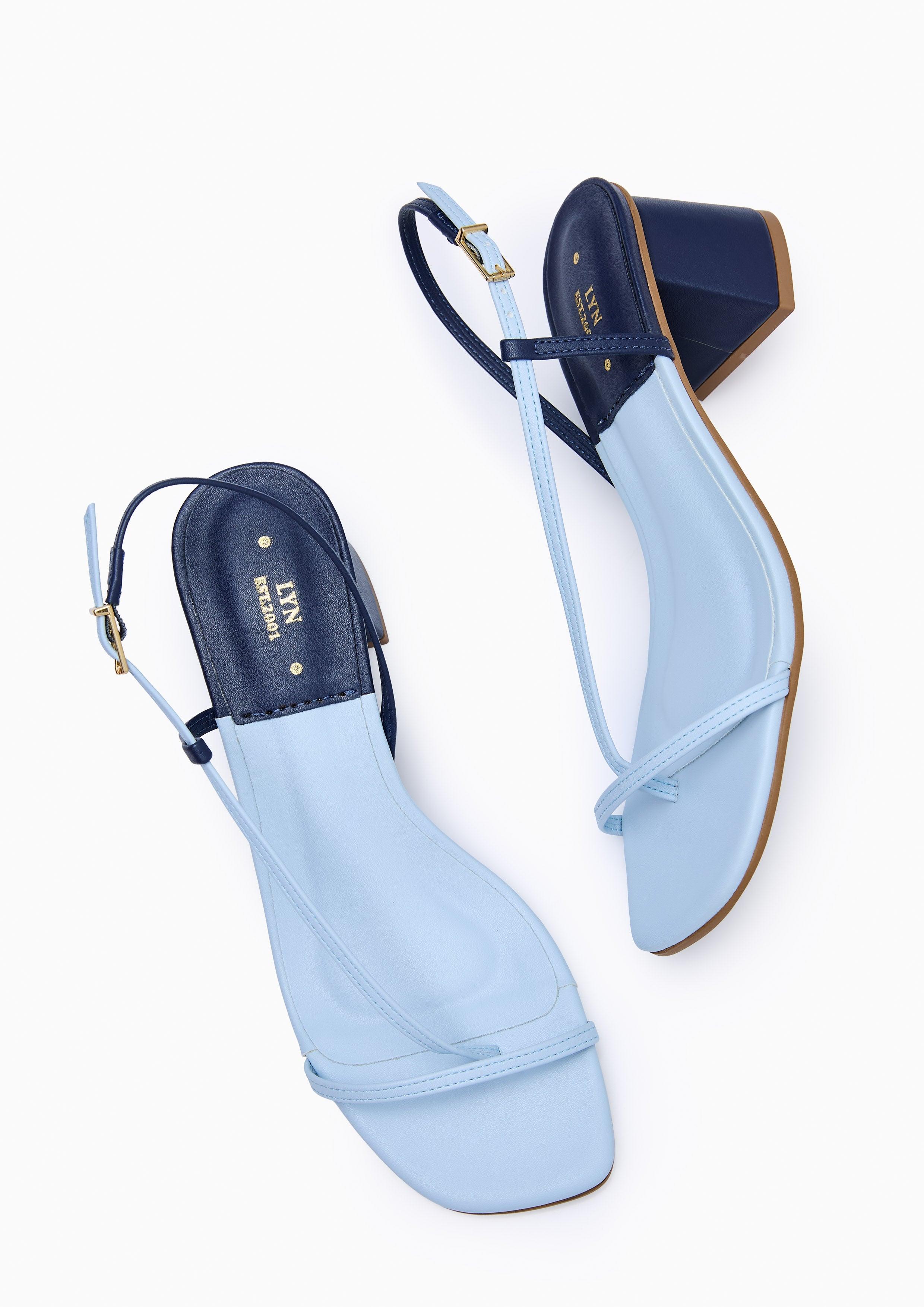Maker Mid Heel Slingbacks Blue