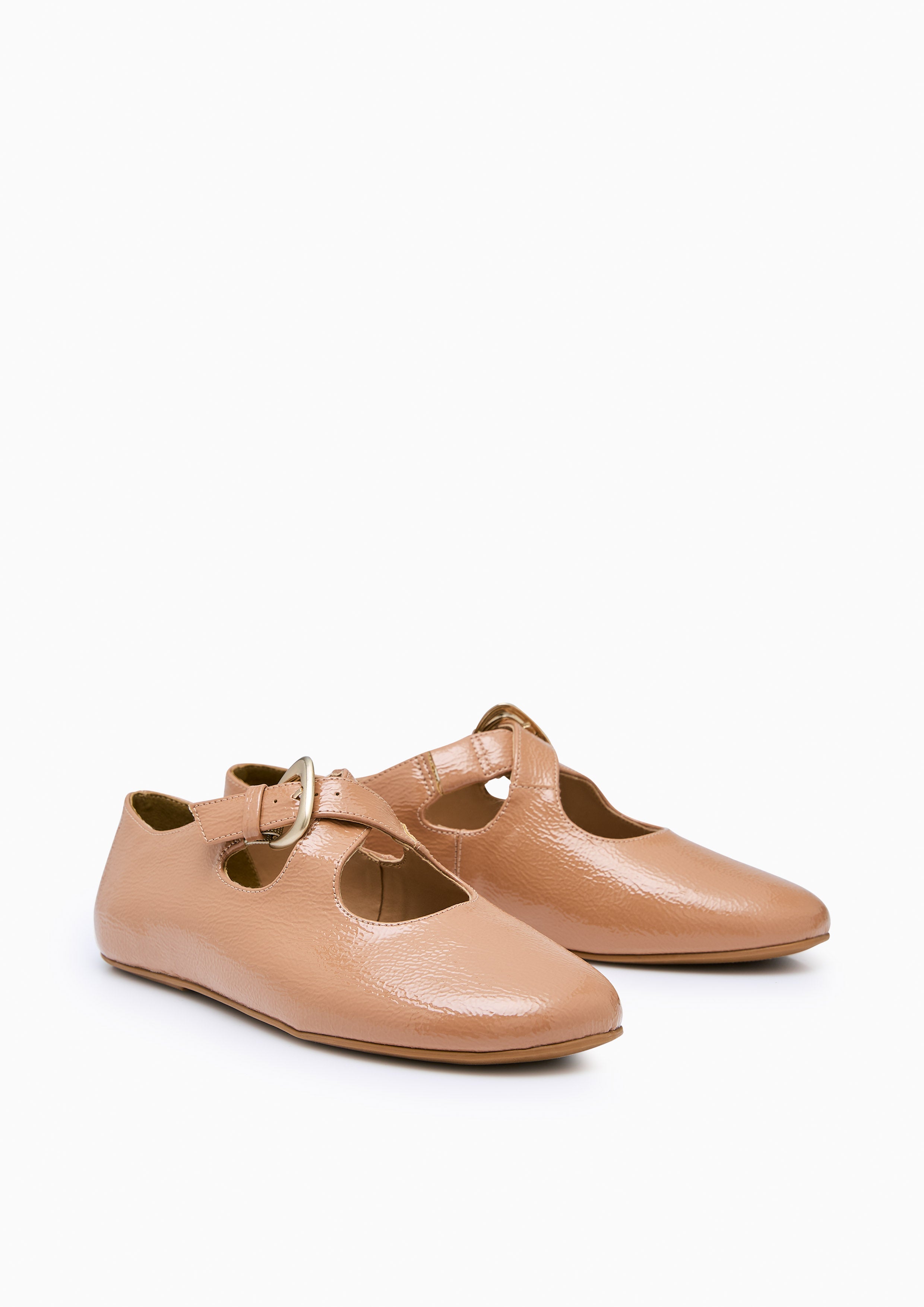 Minky Flat Ballerinas Dark Beige