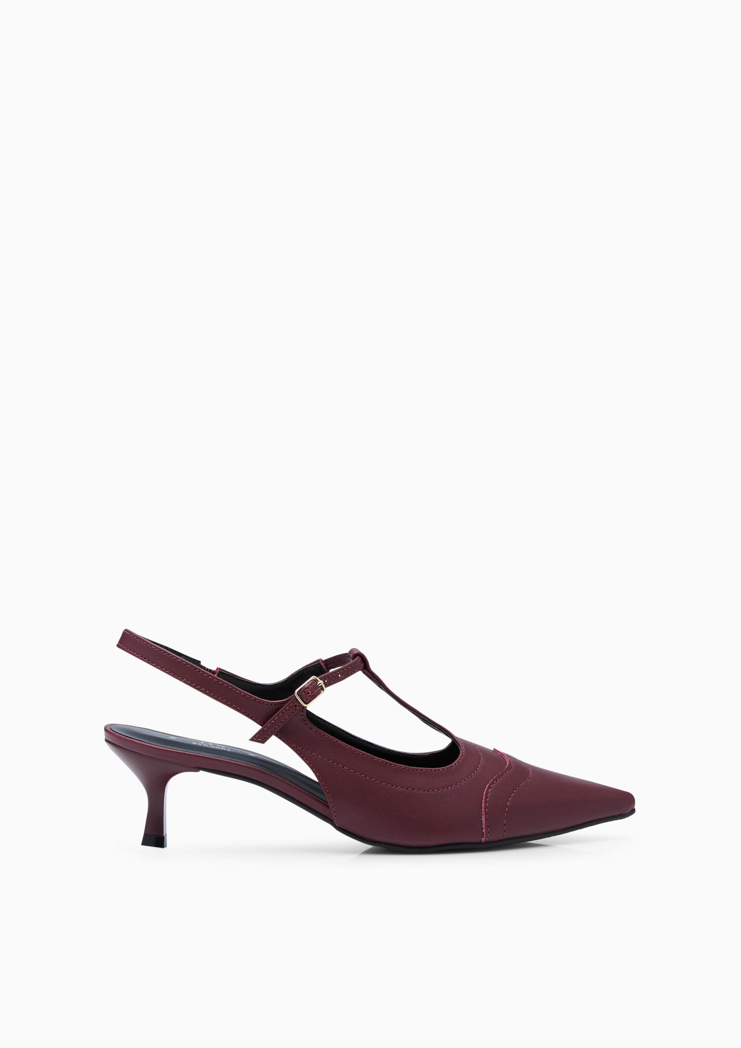 Munch Heel Slingbacks Dark Red