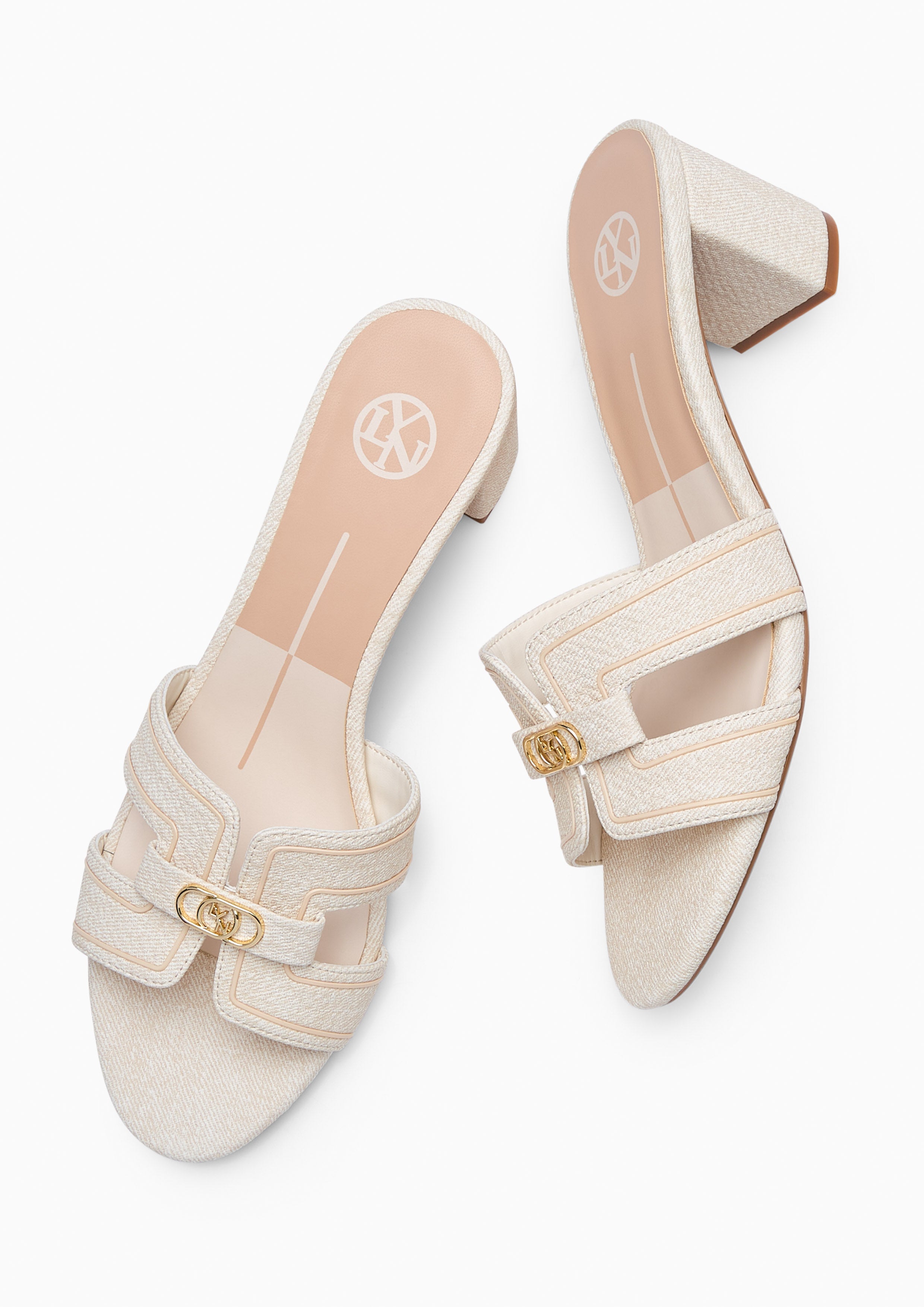 รองเท้าส้นสูง Hey Mid Denim