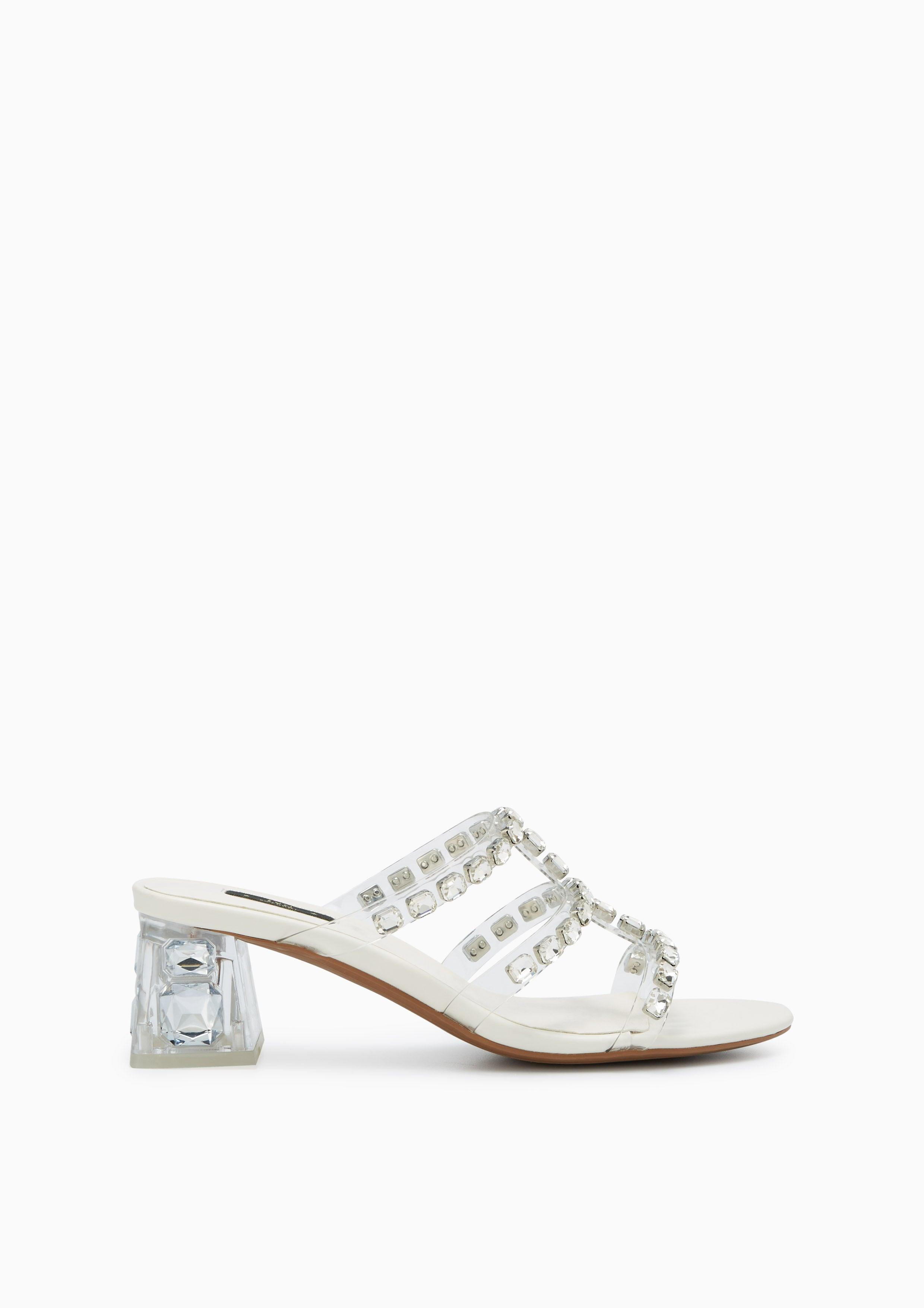 Linda Max Mid Heel Slip-Ons White