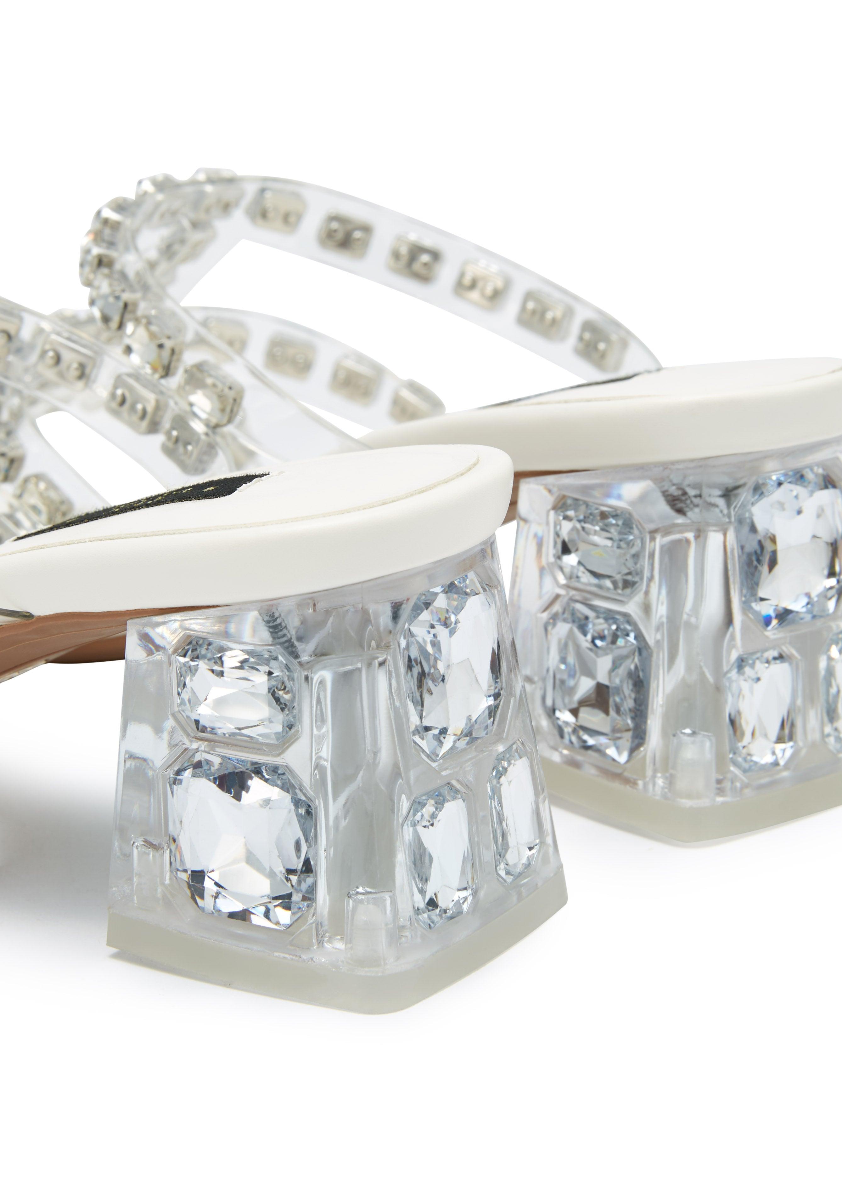 Linda Max Mid Heel Slip-Ons White