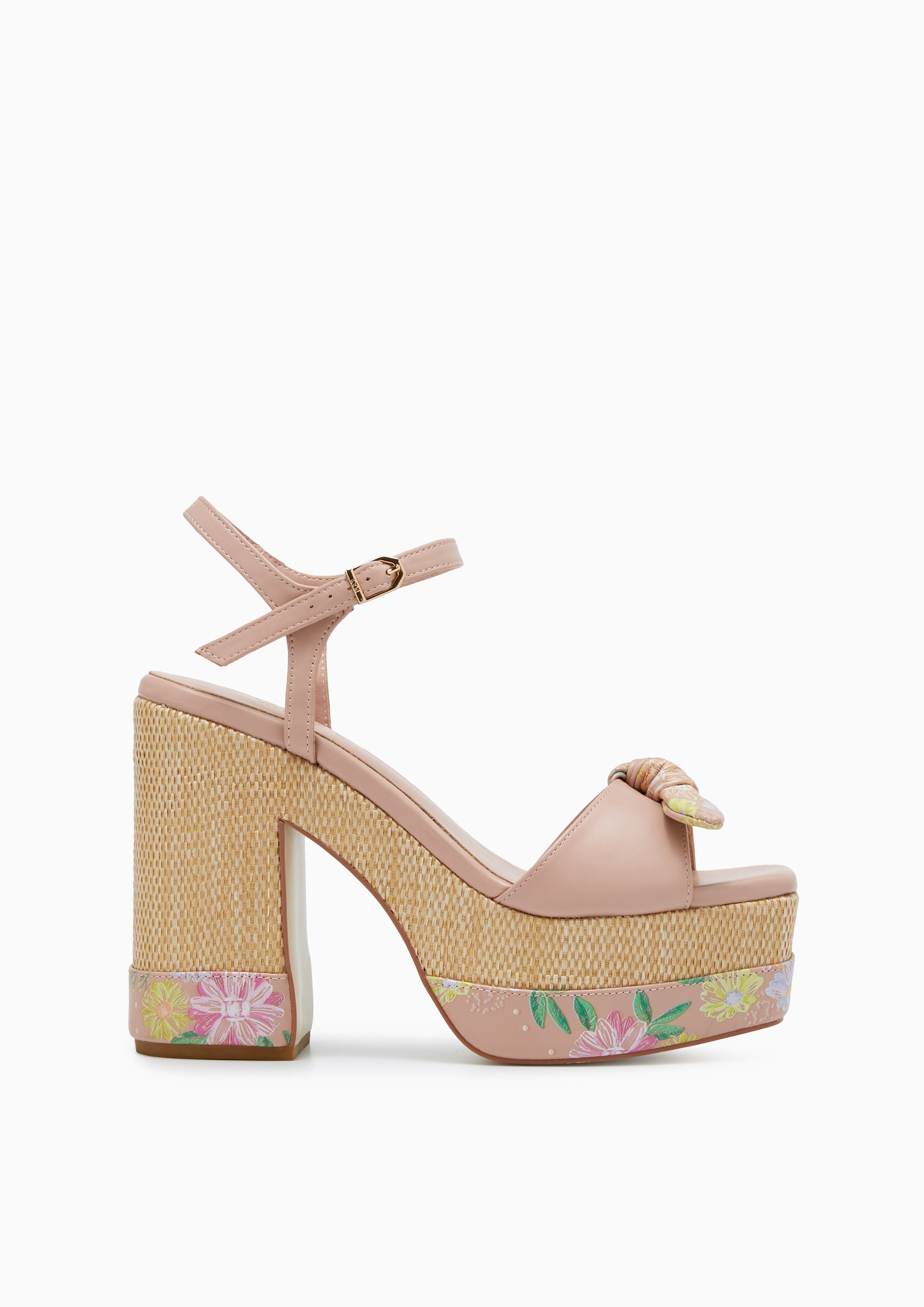Jenner High Heels Platform Printed Pink