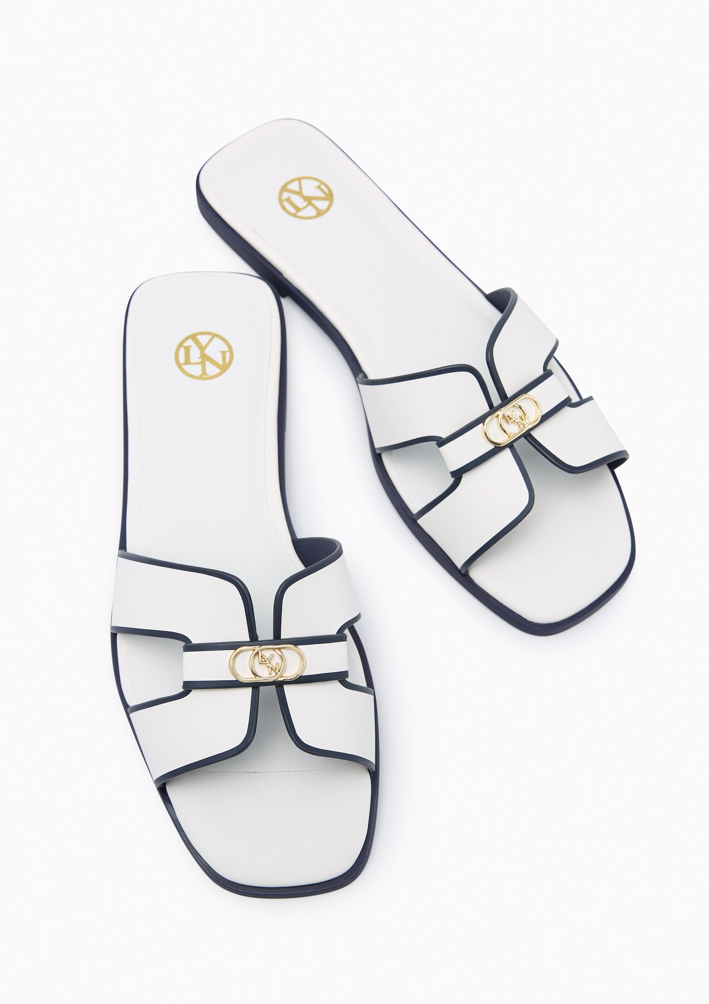 Hey'25 Flat Sandals White