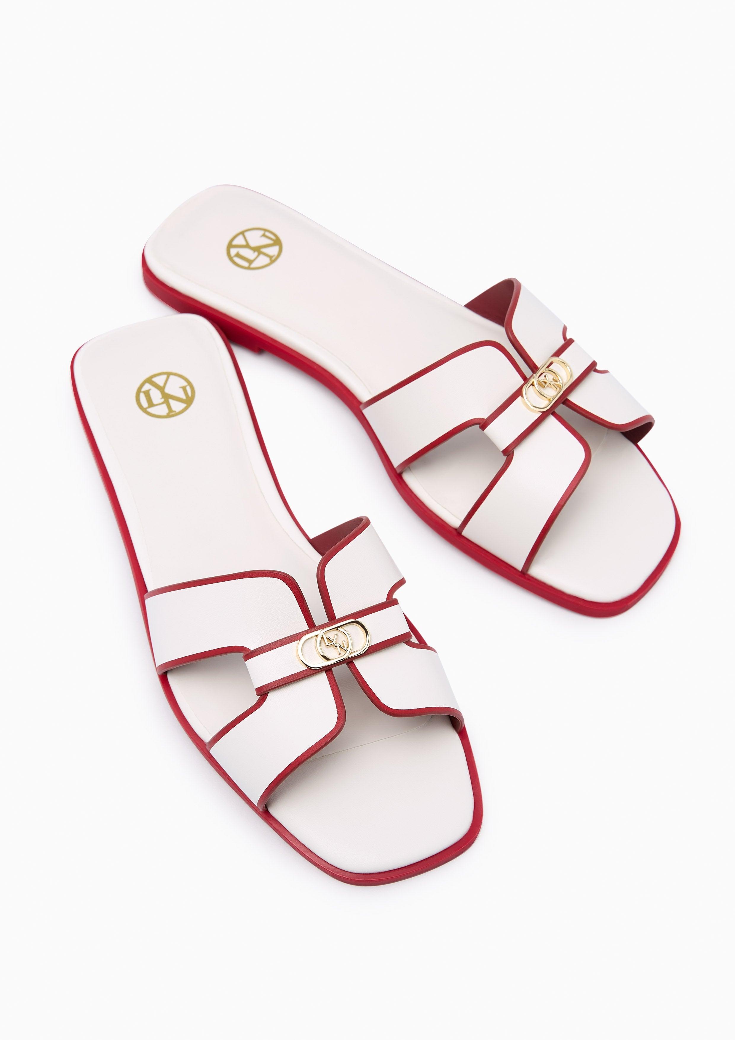 Hey'25 Flat Sandals Ivory