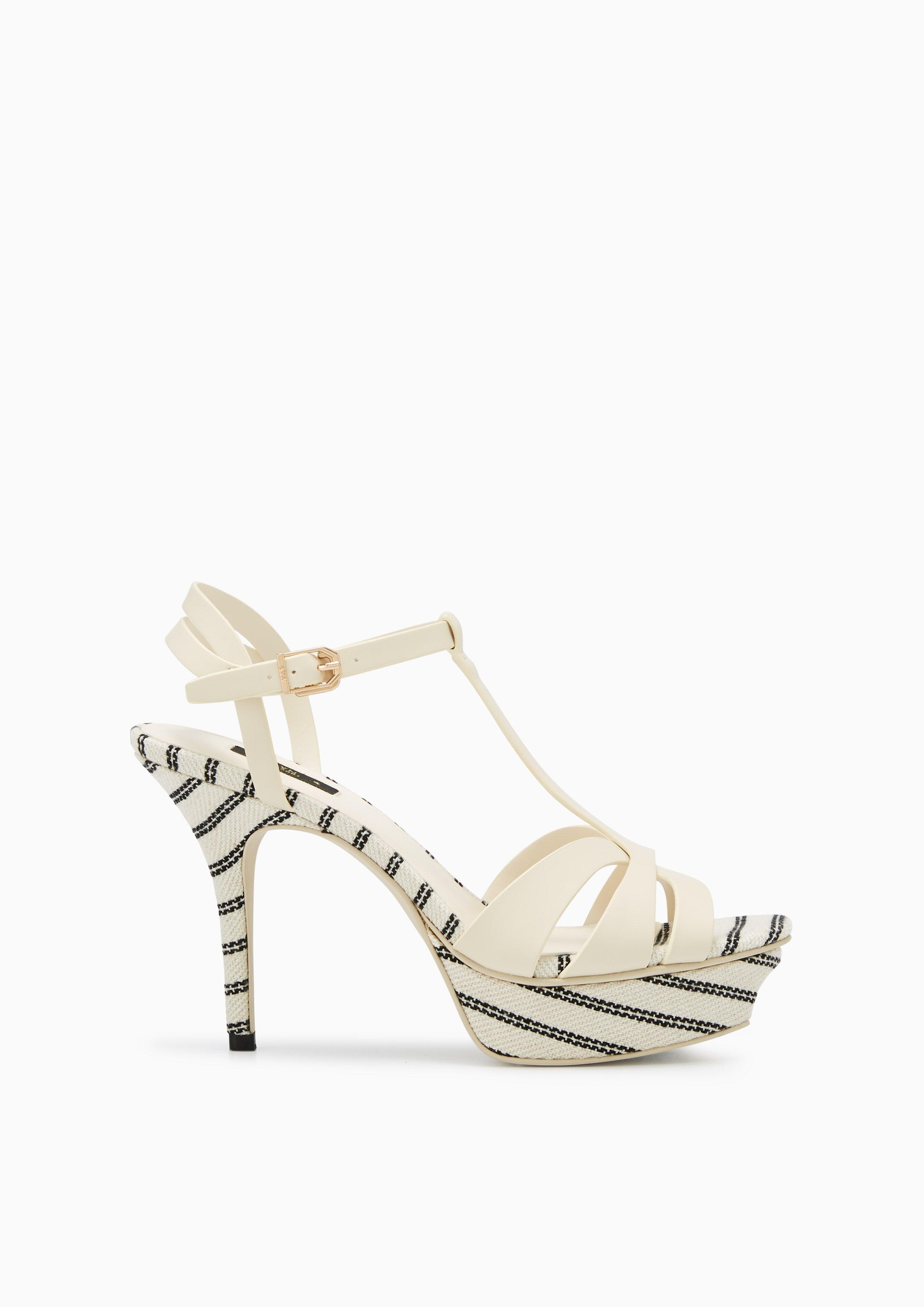 รองเท้าส้นสูงแพลตฟอร์ม Sabella Stripe