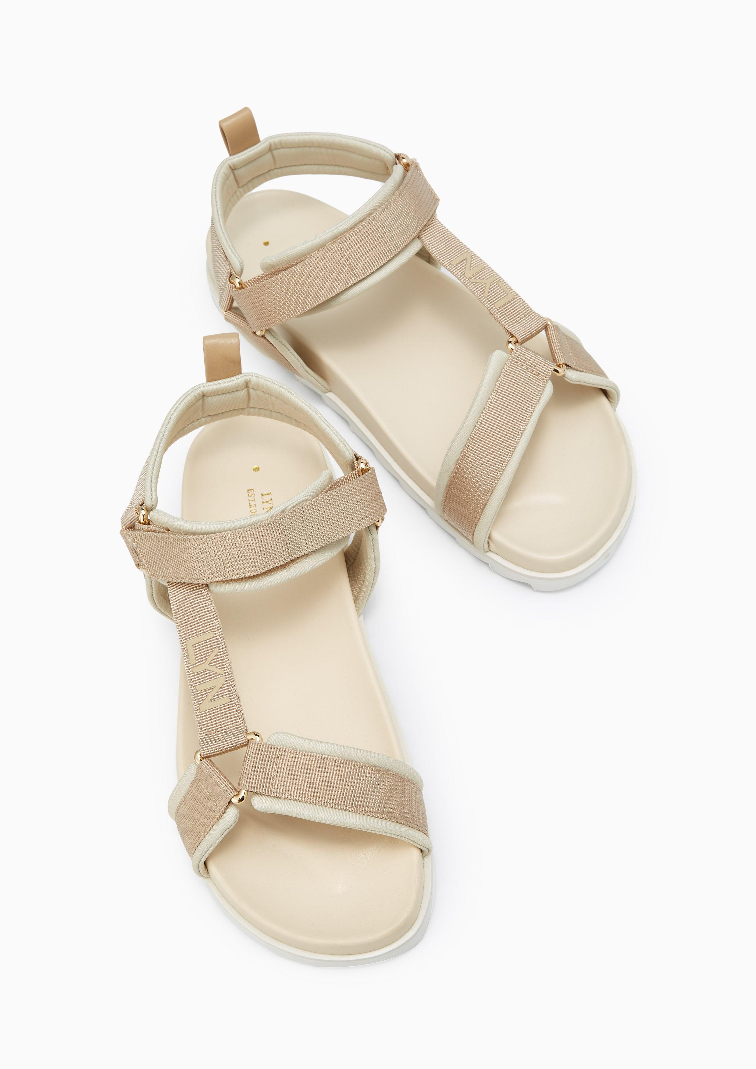 Huntress Flat Sandals Beige