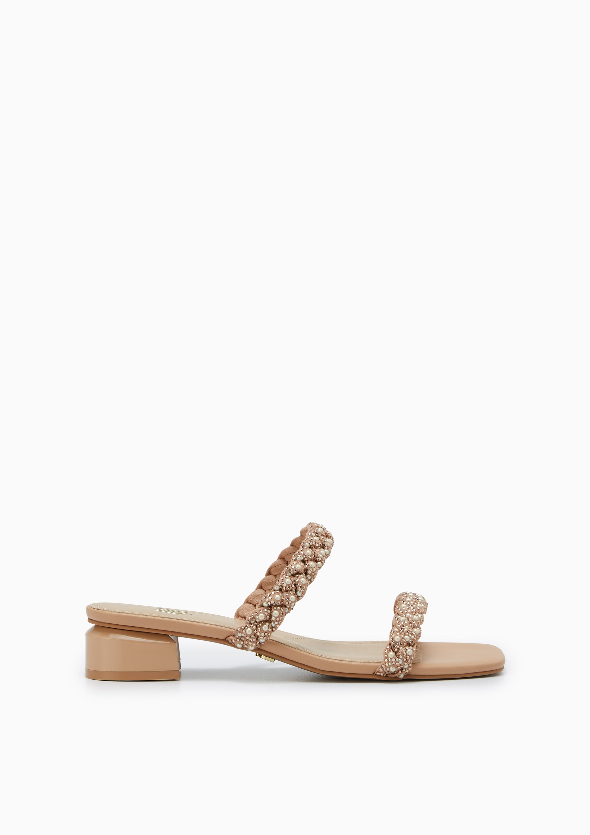 Promise Pearl Infinite Flats And Sandals -Beige