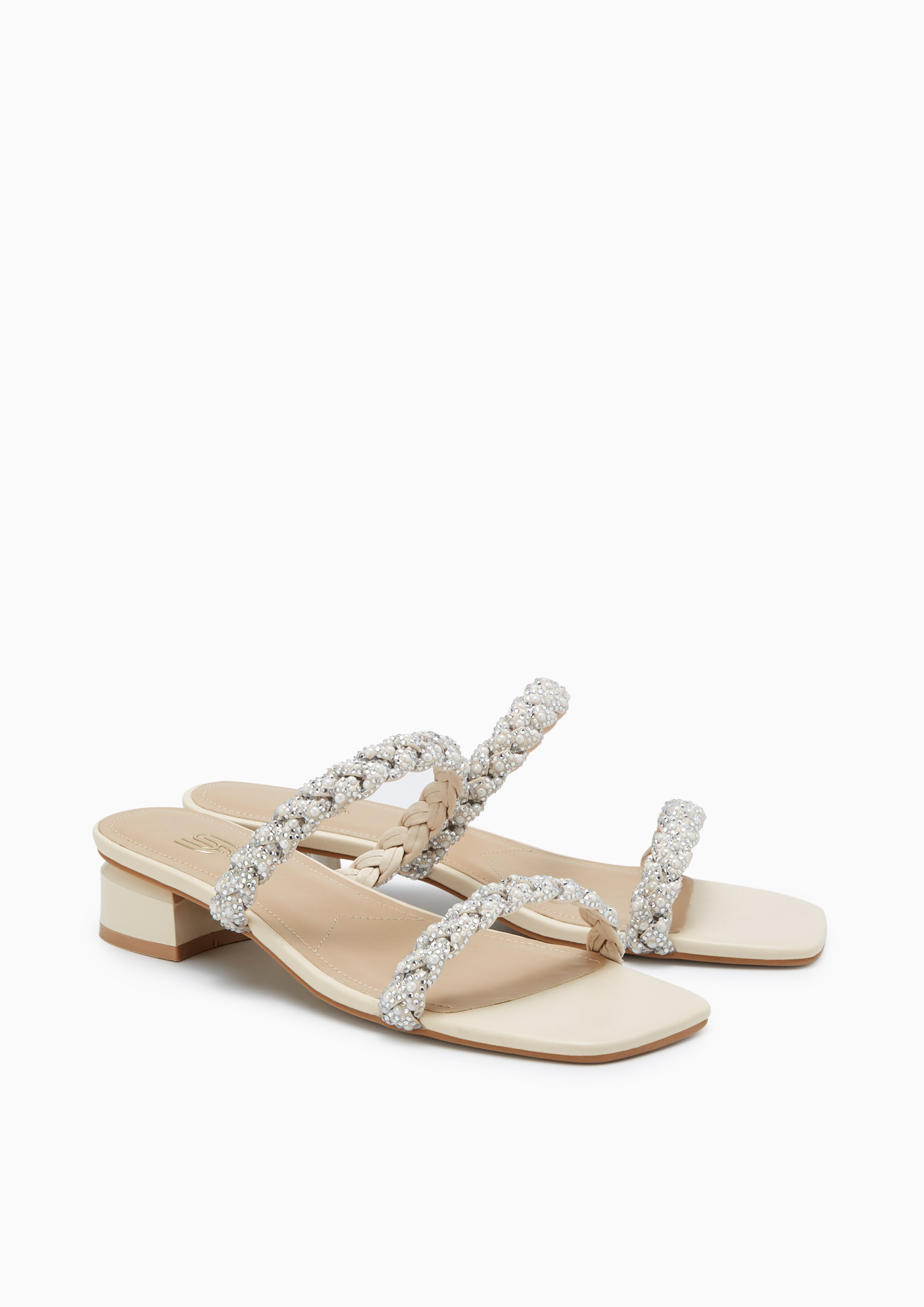 Promise Pearl Infinite Flats And Sandals -Ivory