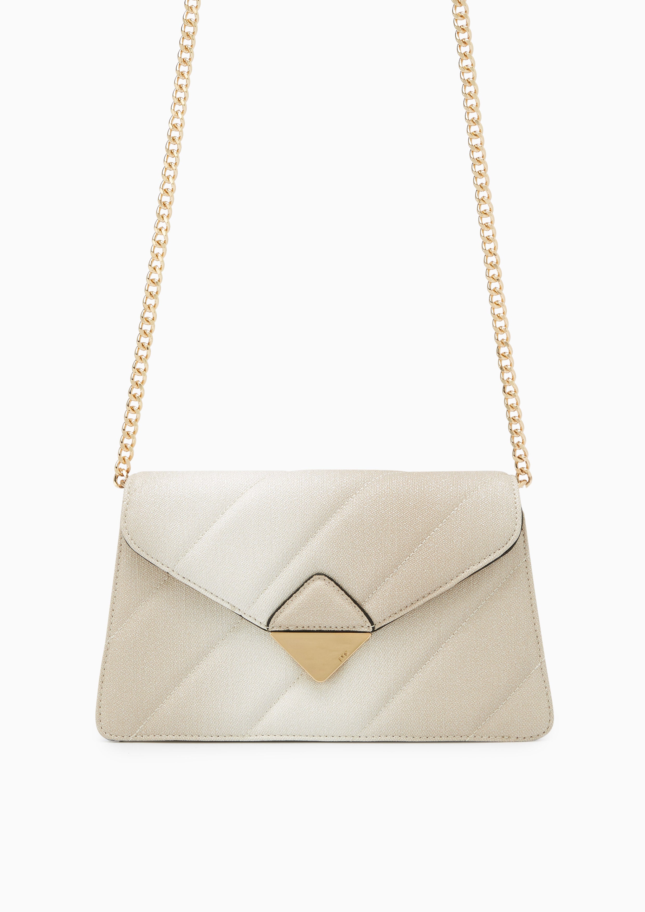 Carrie Crossbody M Light Glitter Beige