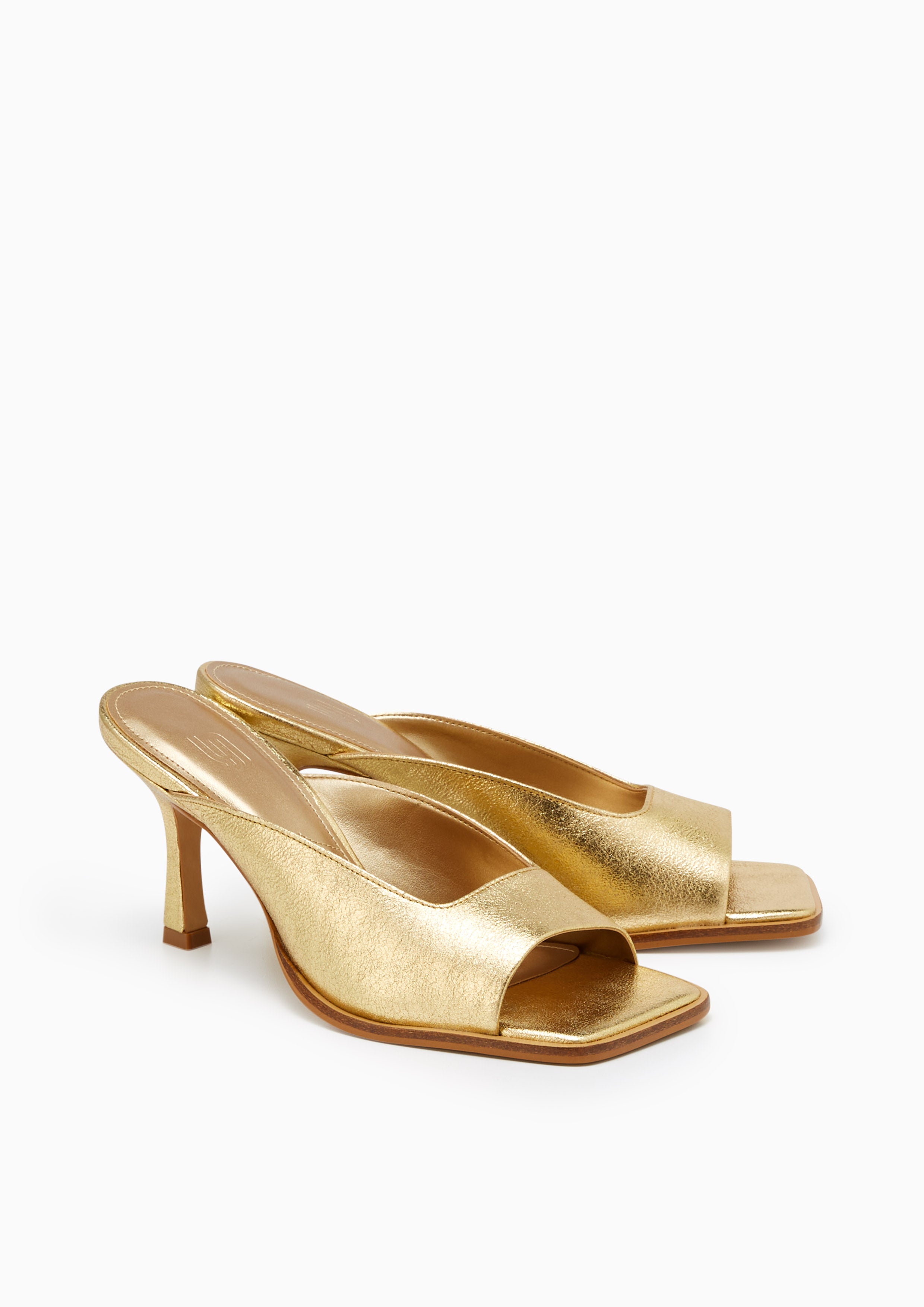 Cassie High Heeled Sandals Gold