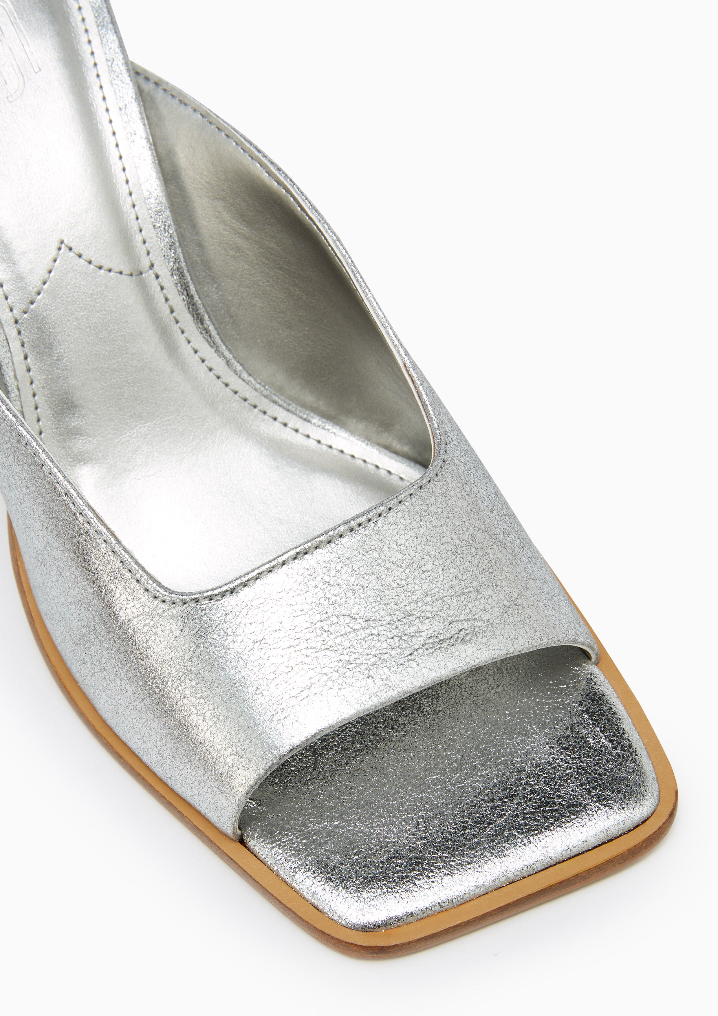 Cassie High Heeled Sandals Silver
