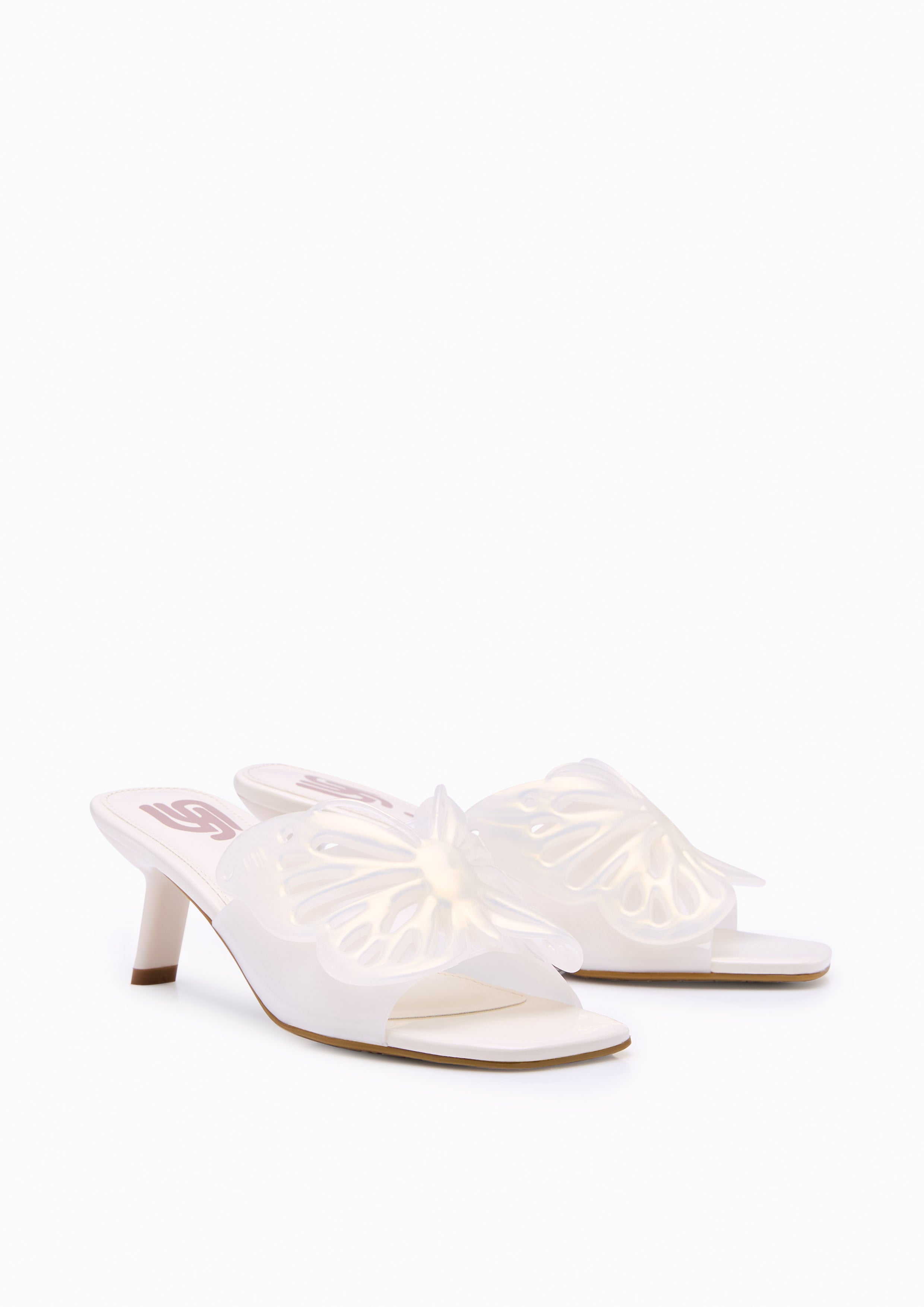 Juno Jelly Heels White