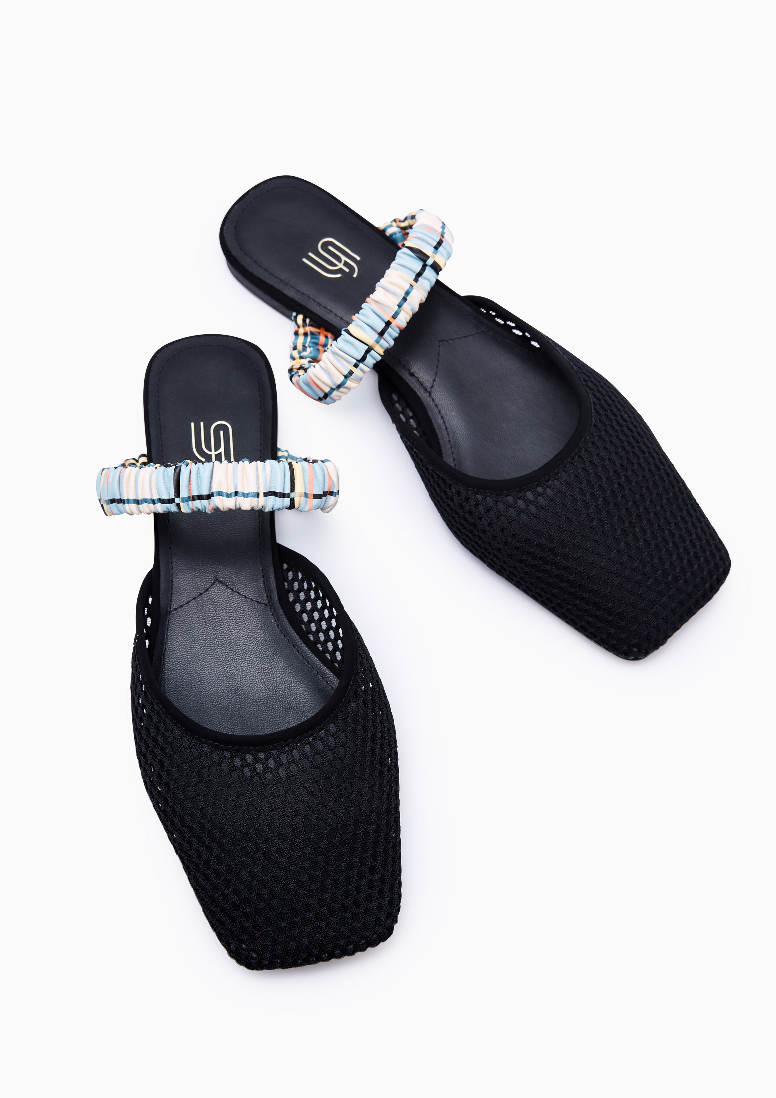 Vela Infinite Flat Mules Black