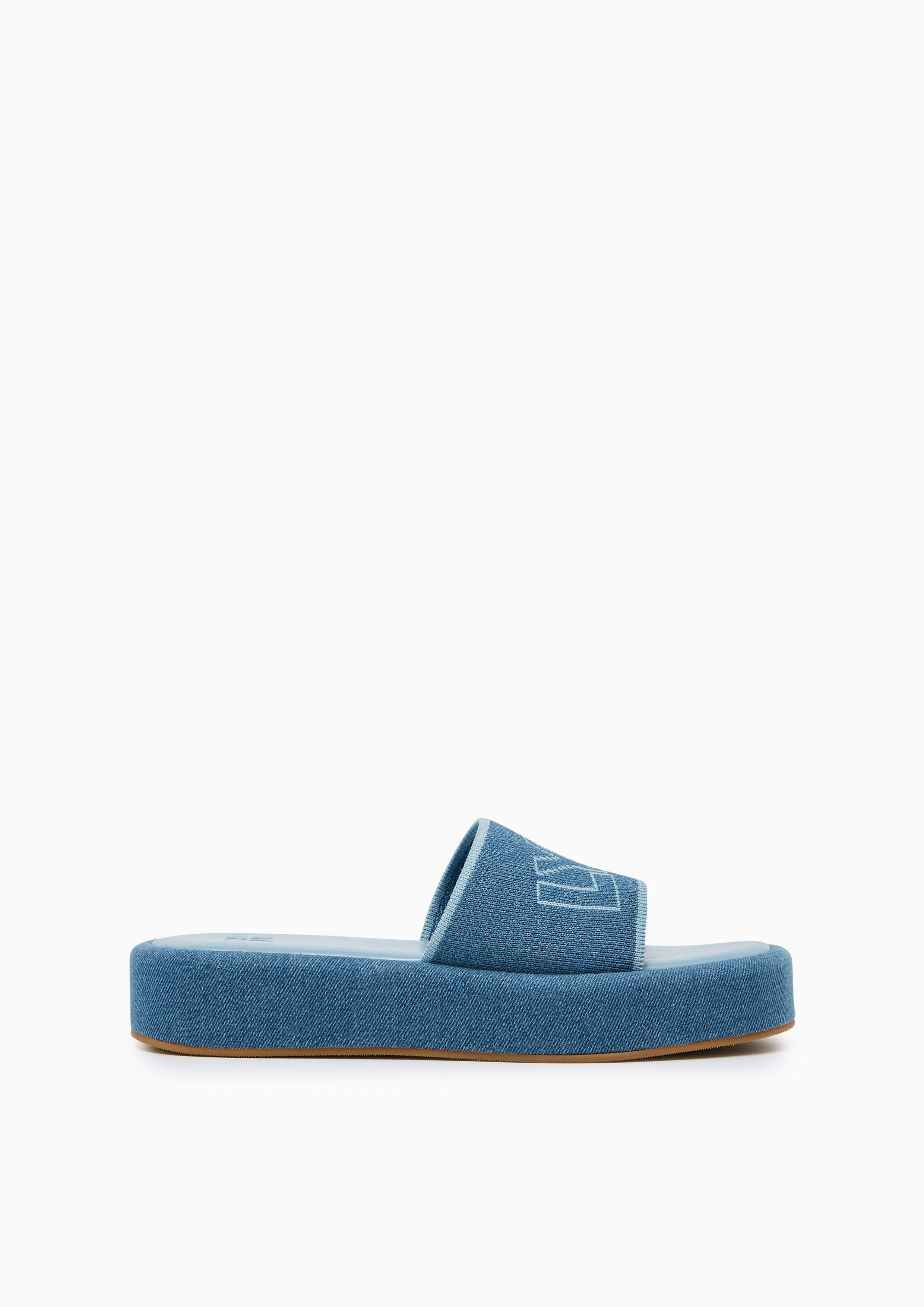 Sky Platform Sandals Blue