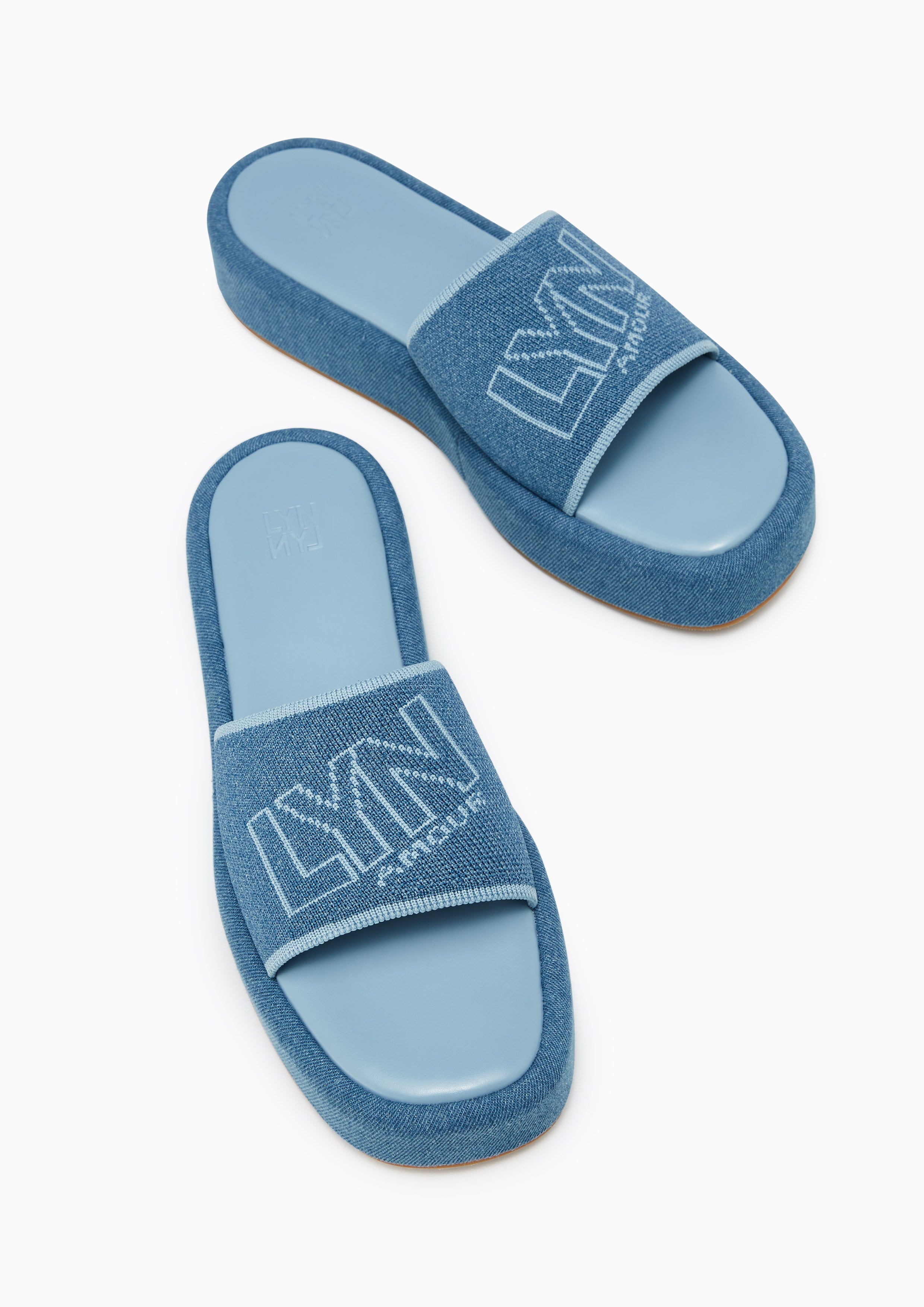 Sky Platform Sandals Blue