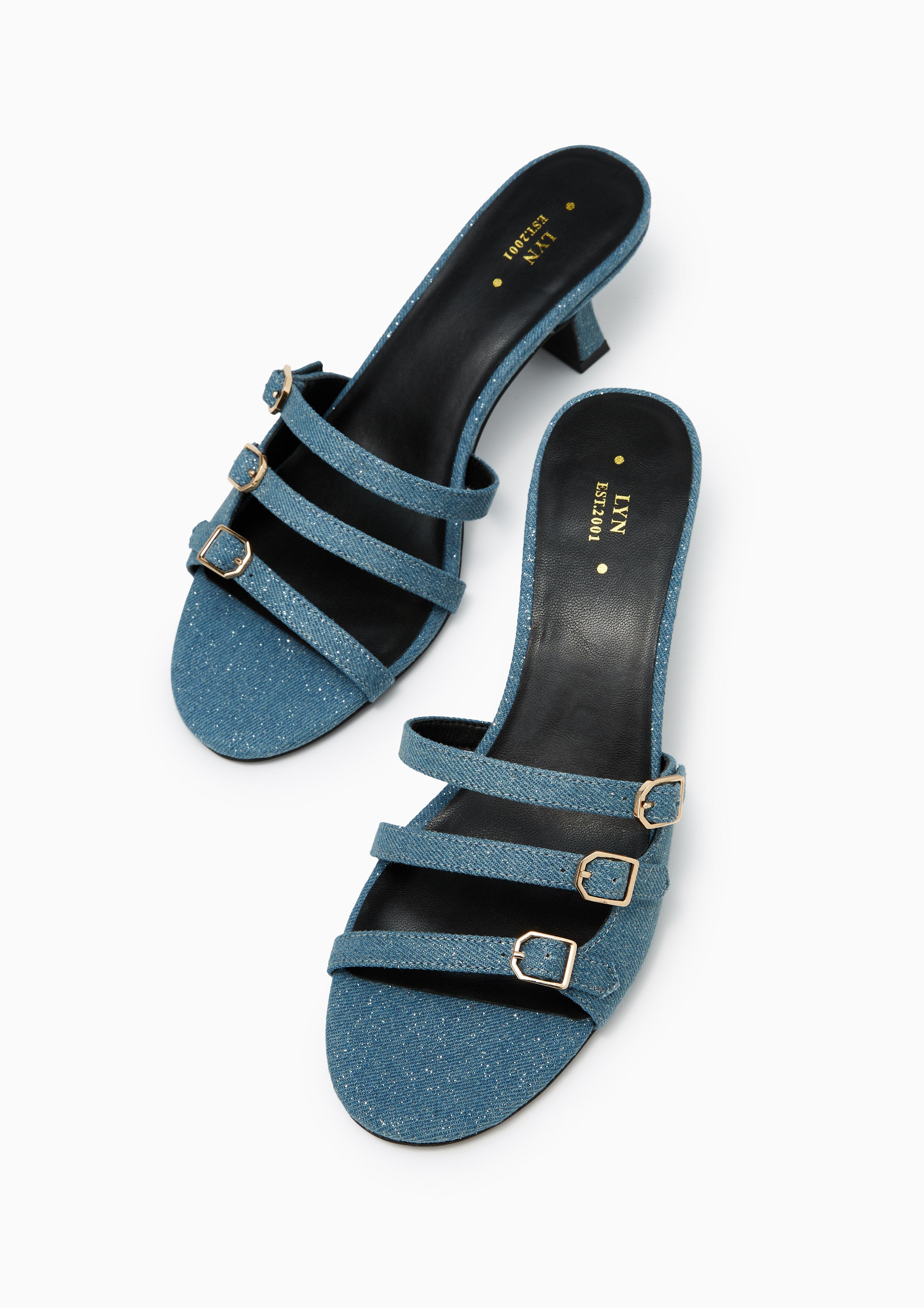 รองเท้าส้นสูงผ้ายีนส์ Caden Denim