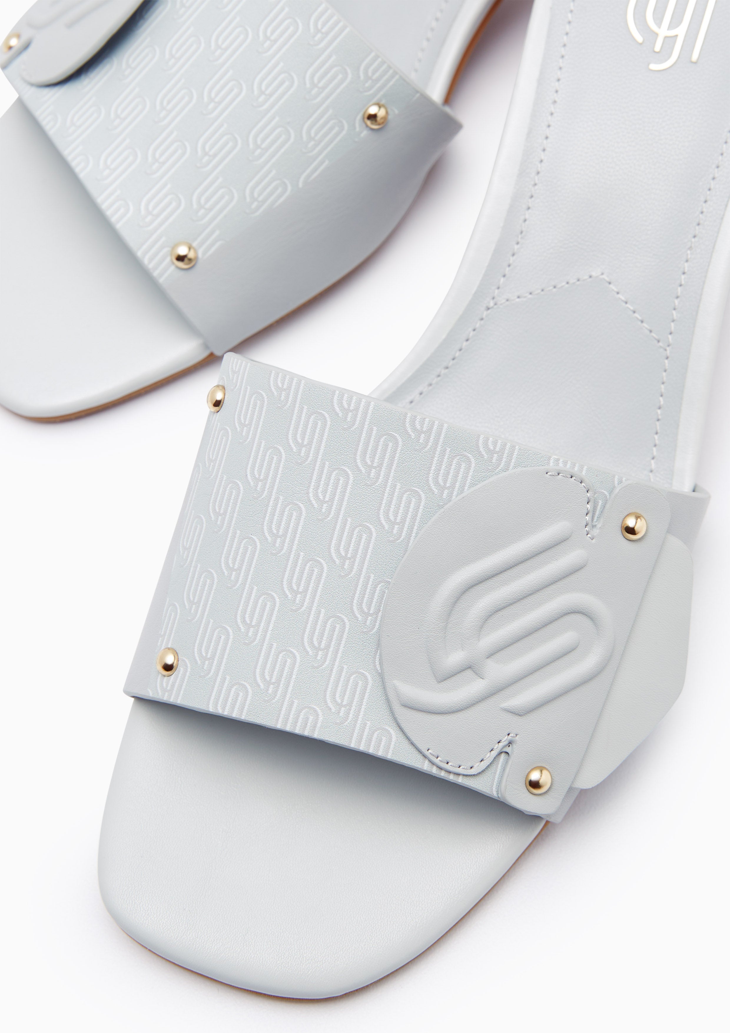 Lynabell Mid Infinite Heeled Sandals Light Grey