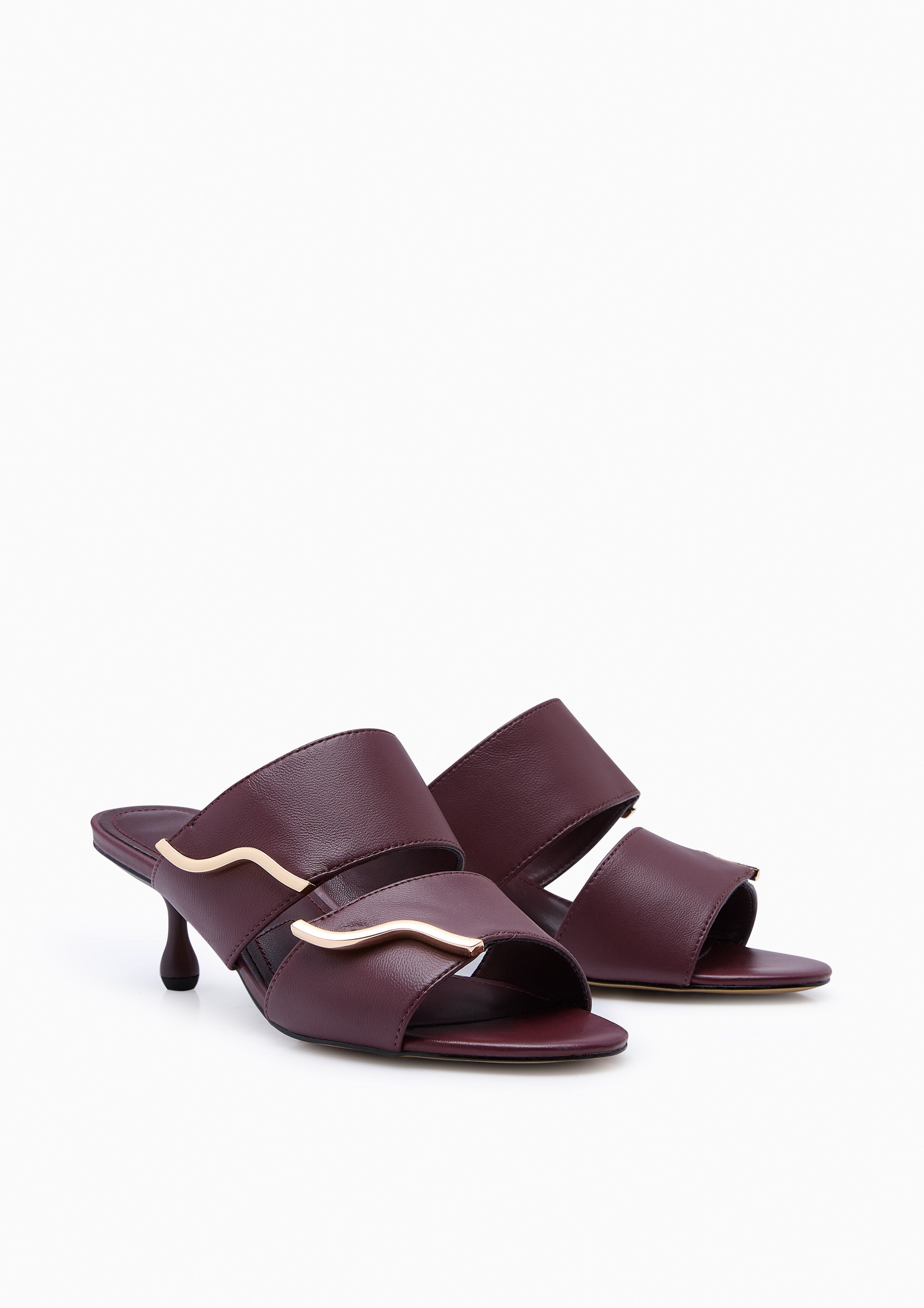 Mamy Infinite Heeled Sandals Dark Red