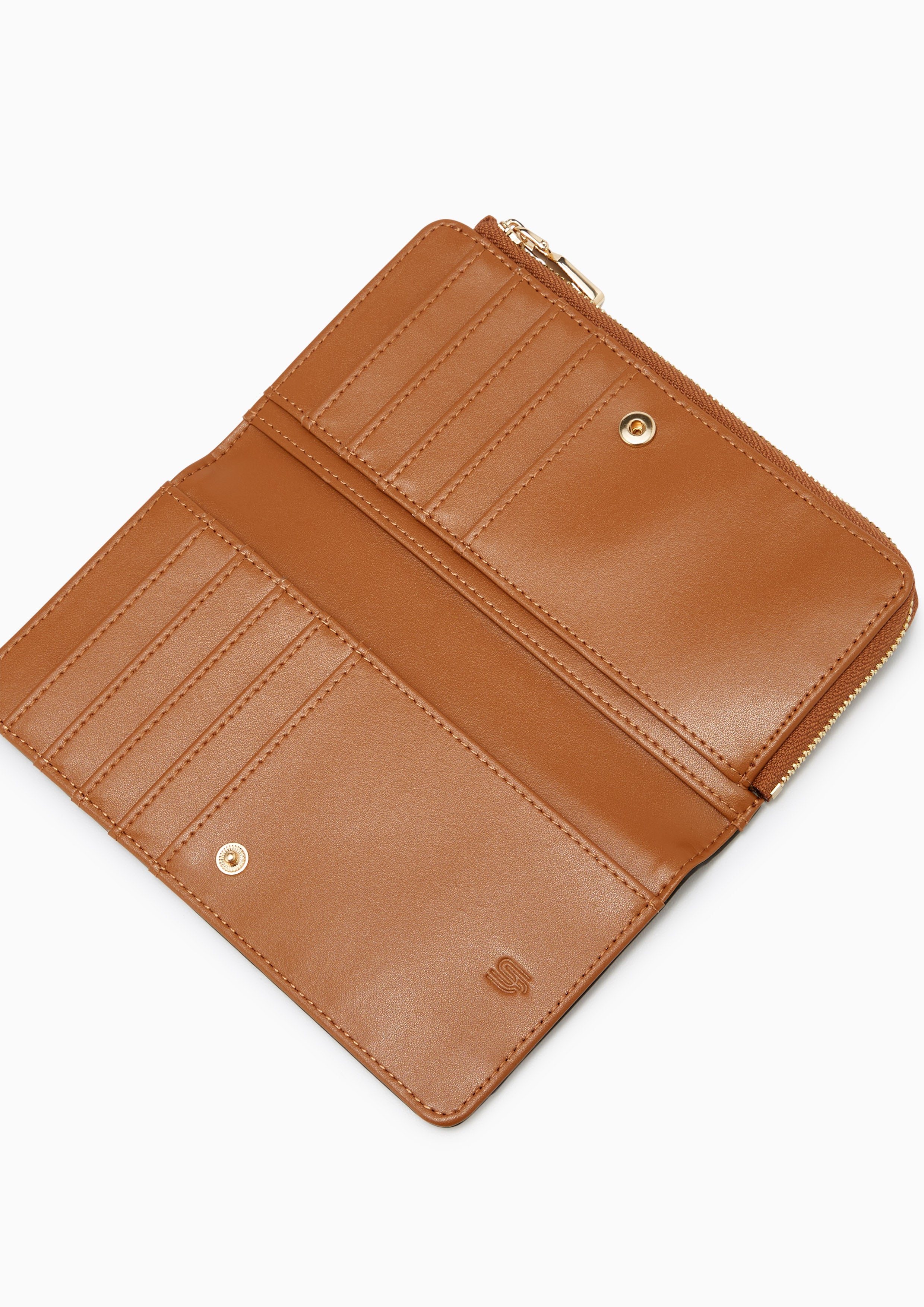 GENEVIEVE INF LONG WALLET Brown
