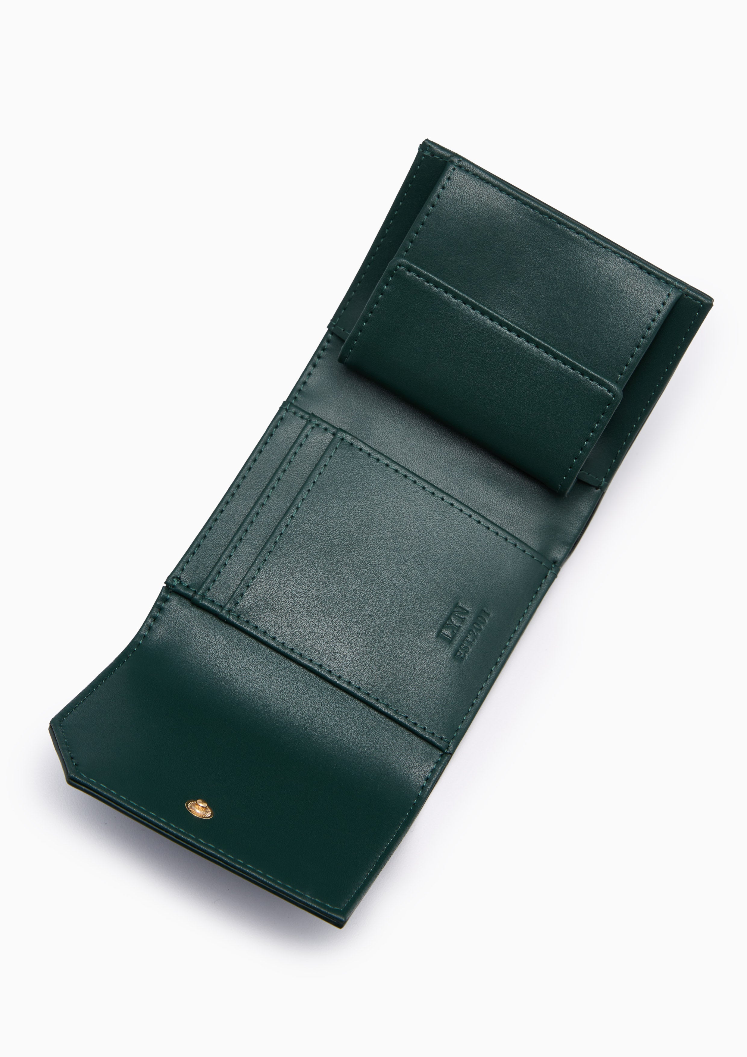 Thunder Short Flap Wallet Green