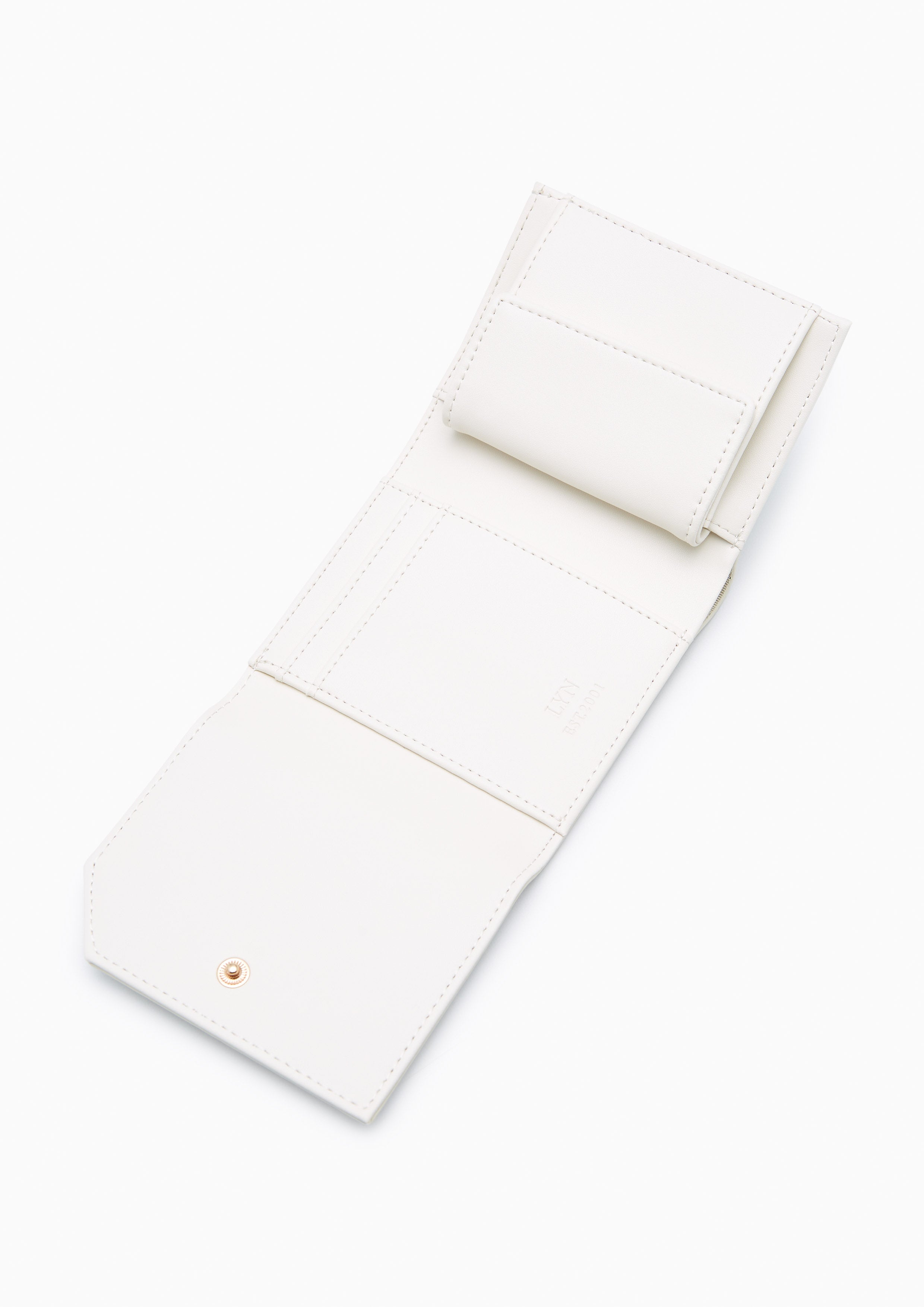 Thunder Short Flap Wallet Ivory