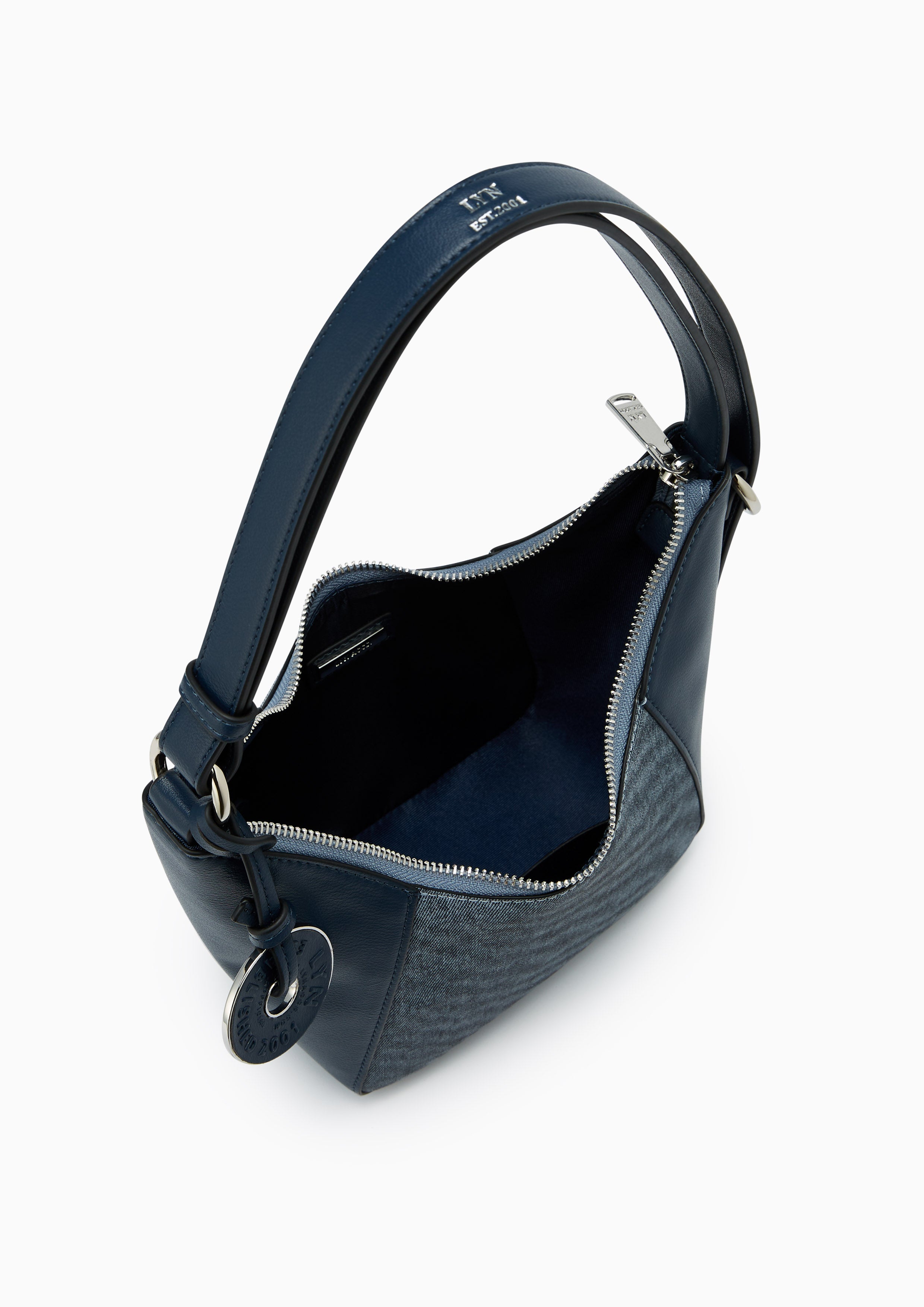 Maya Hobo Handbag -Navy