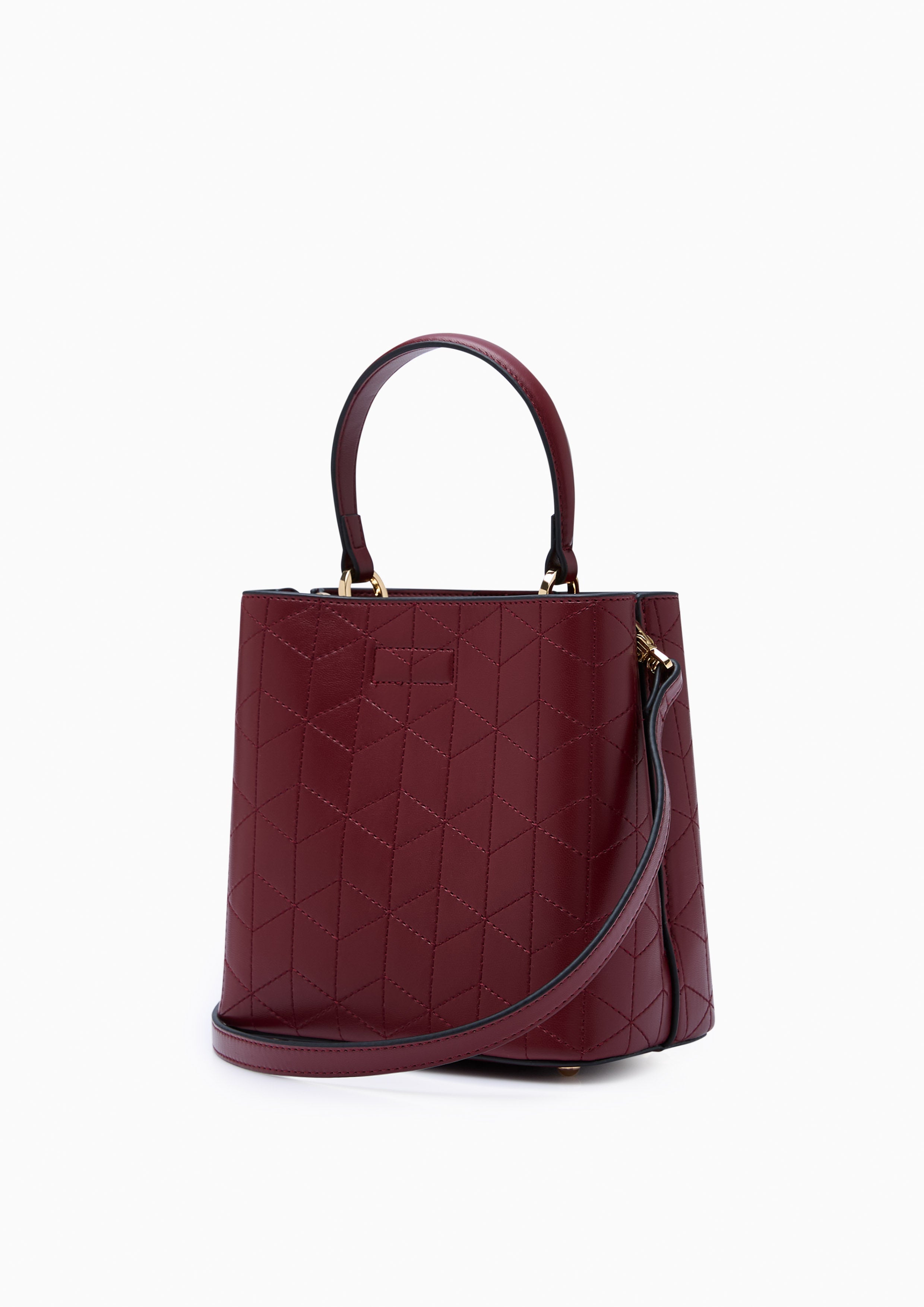 Madison Infinite M Bucket Bag Dark Red