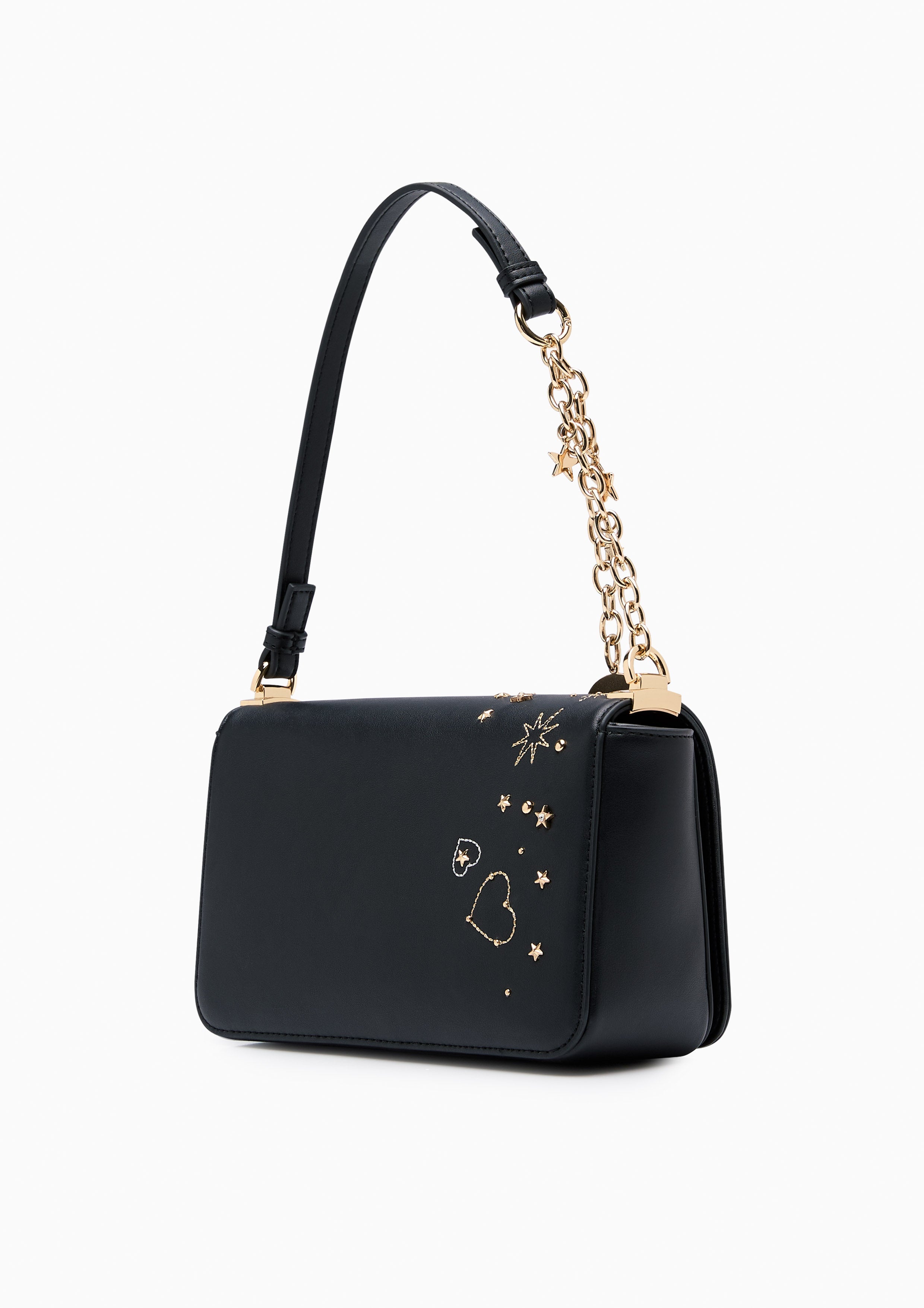 Cosmic Moon Infinite Love Crossbody Bag Black
