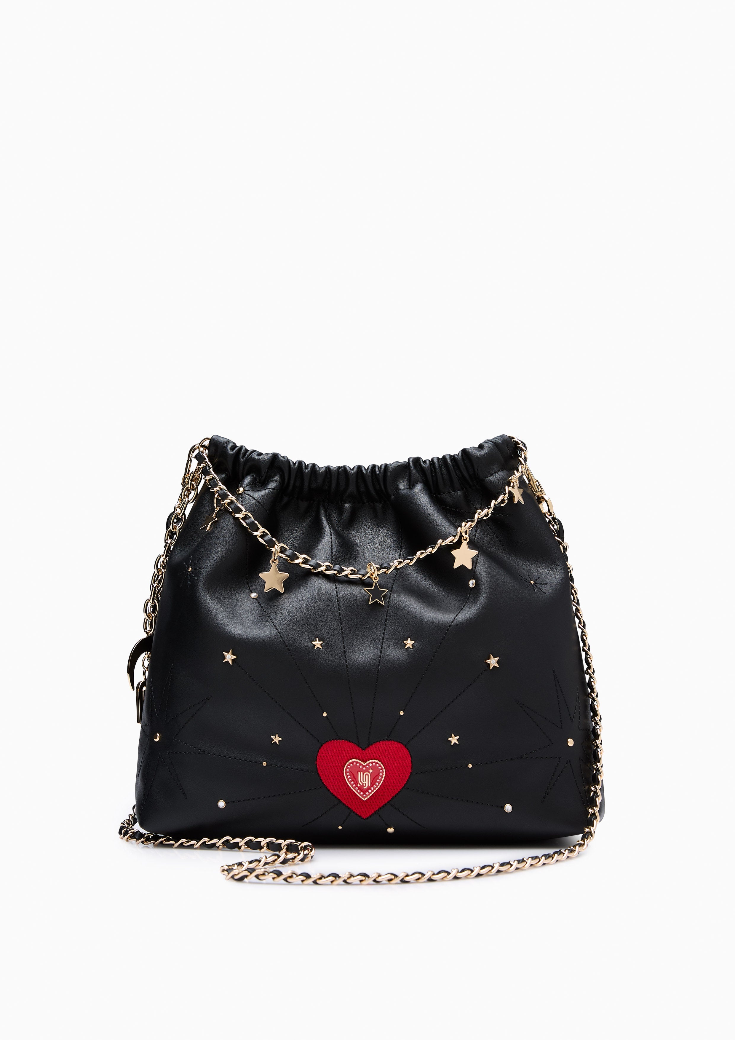 Cosmic Monet Infinite Love L Shoulder Bag Black