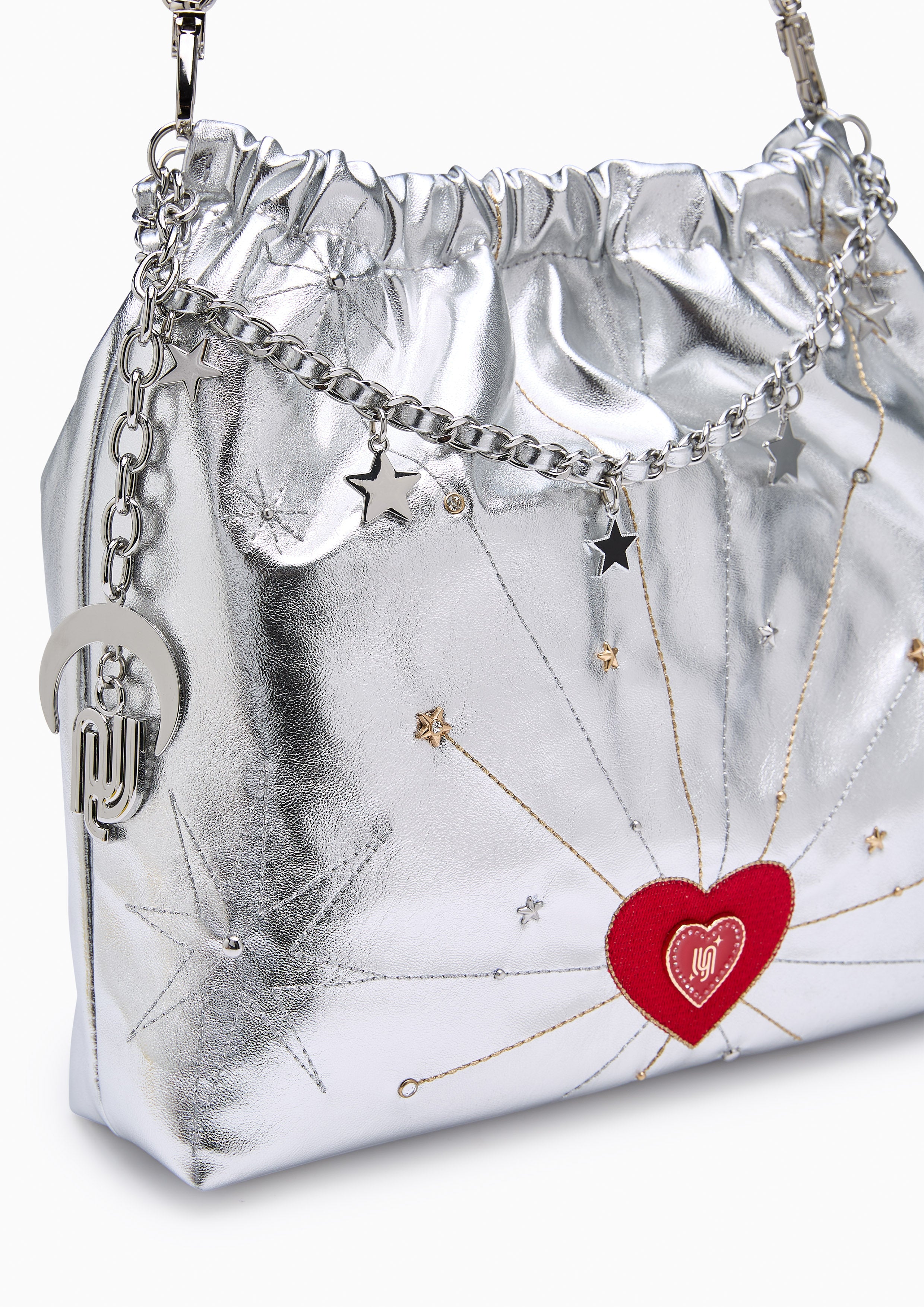 Cosmic Monet Infinite Love L Shoulder Bag Silver