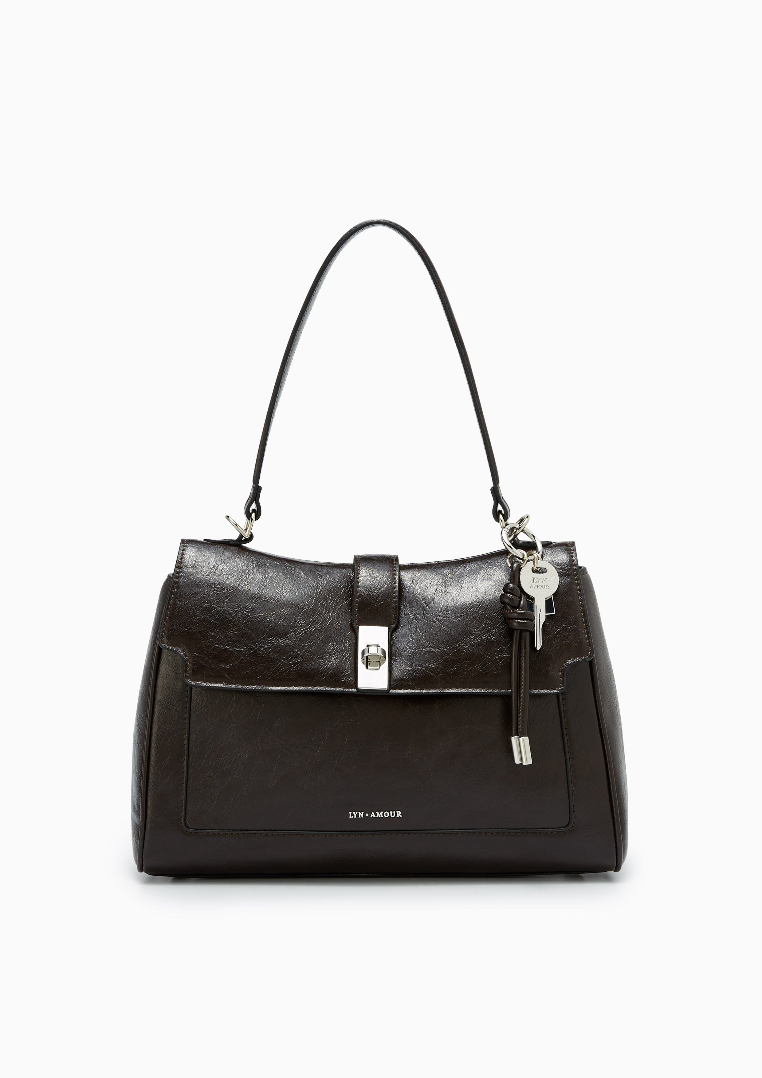 Cora L Crossbody Bag Dark Brown