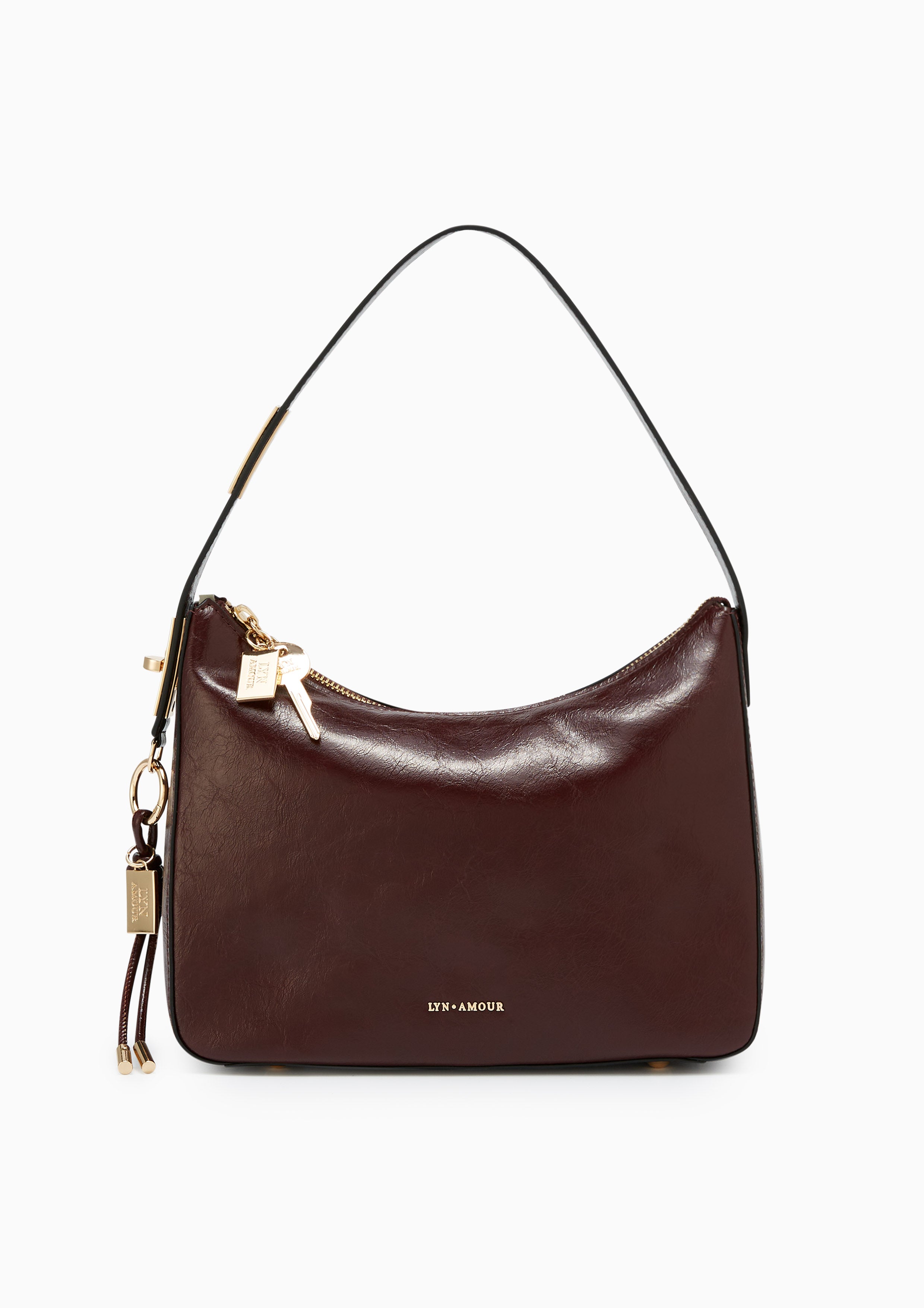 Cora M Shoulder Bag Dark Red