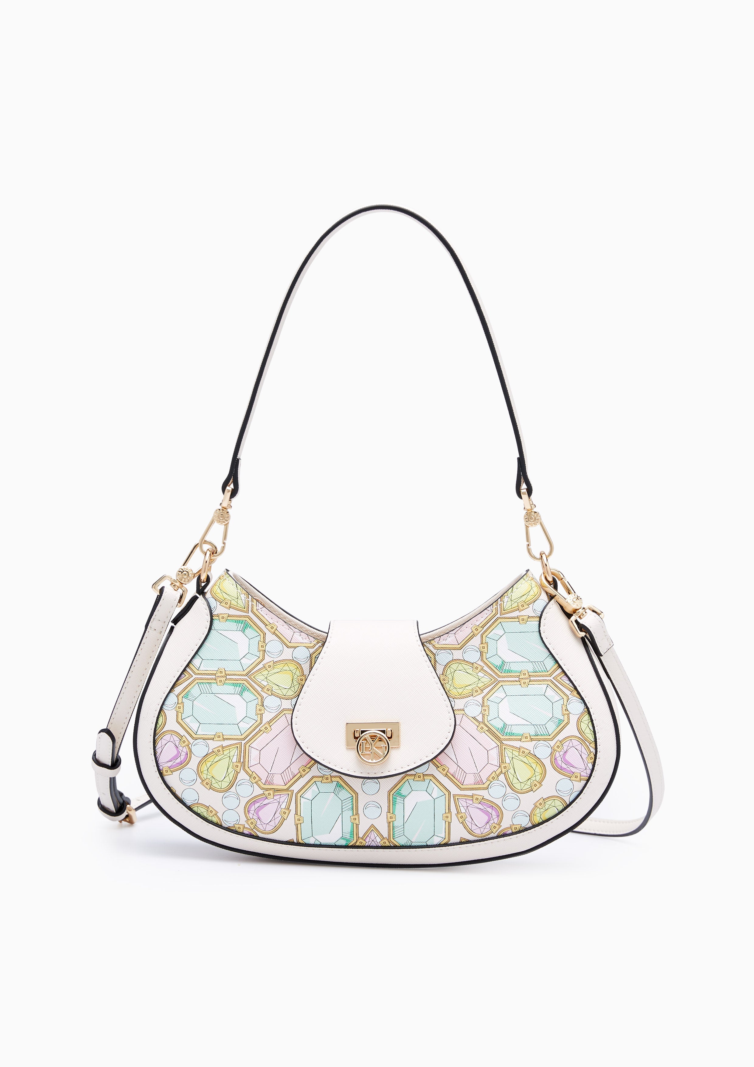 Treasure M Shoulder Bag Printed Ivory