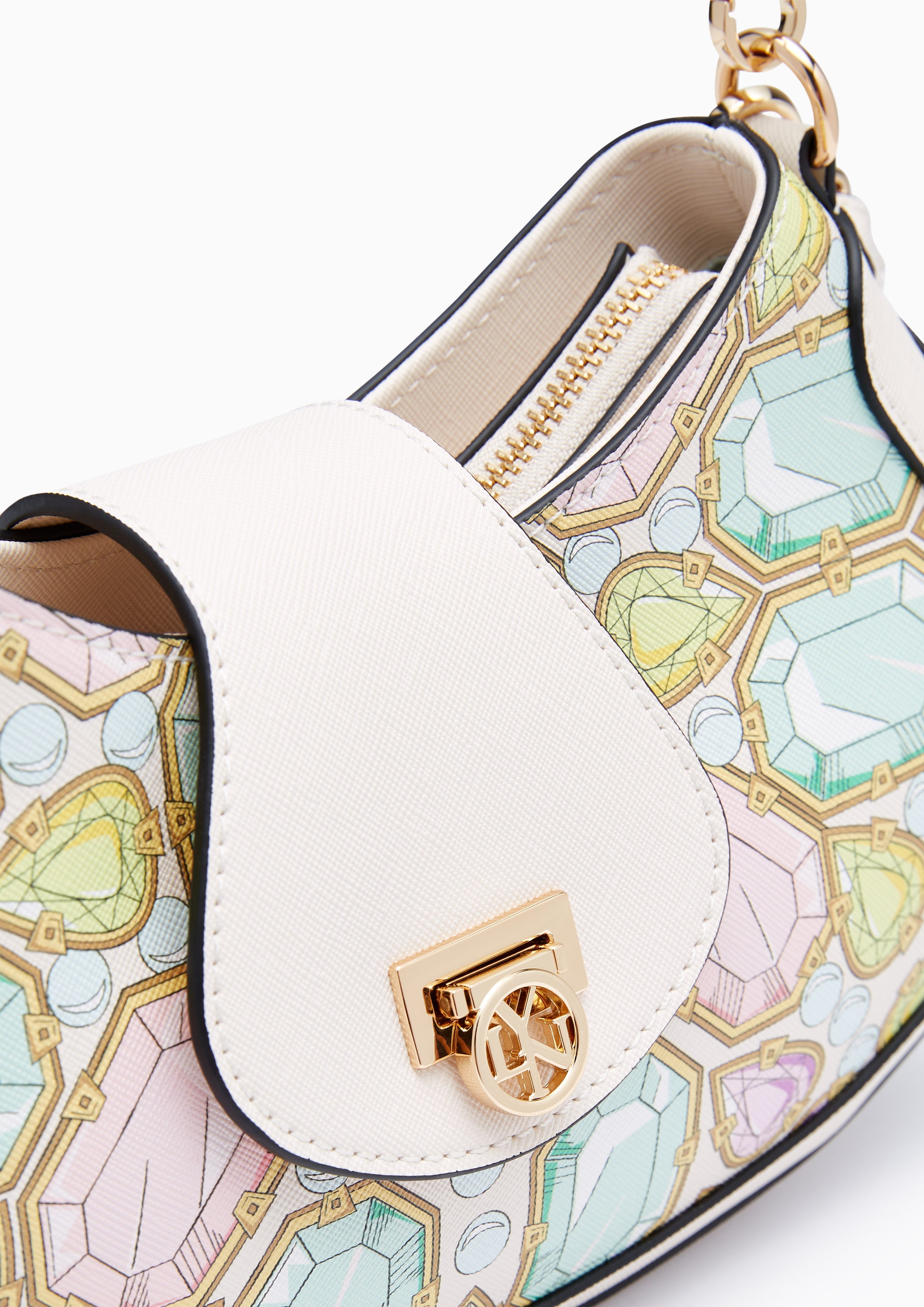 Treasure M Shoulder Bag Printed Ivory