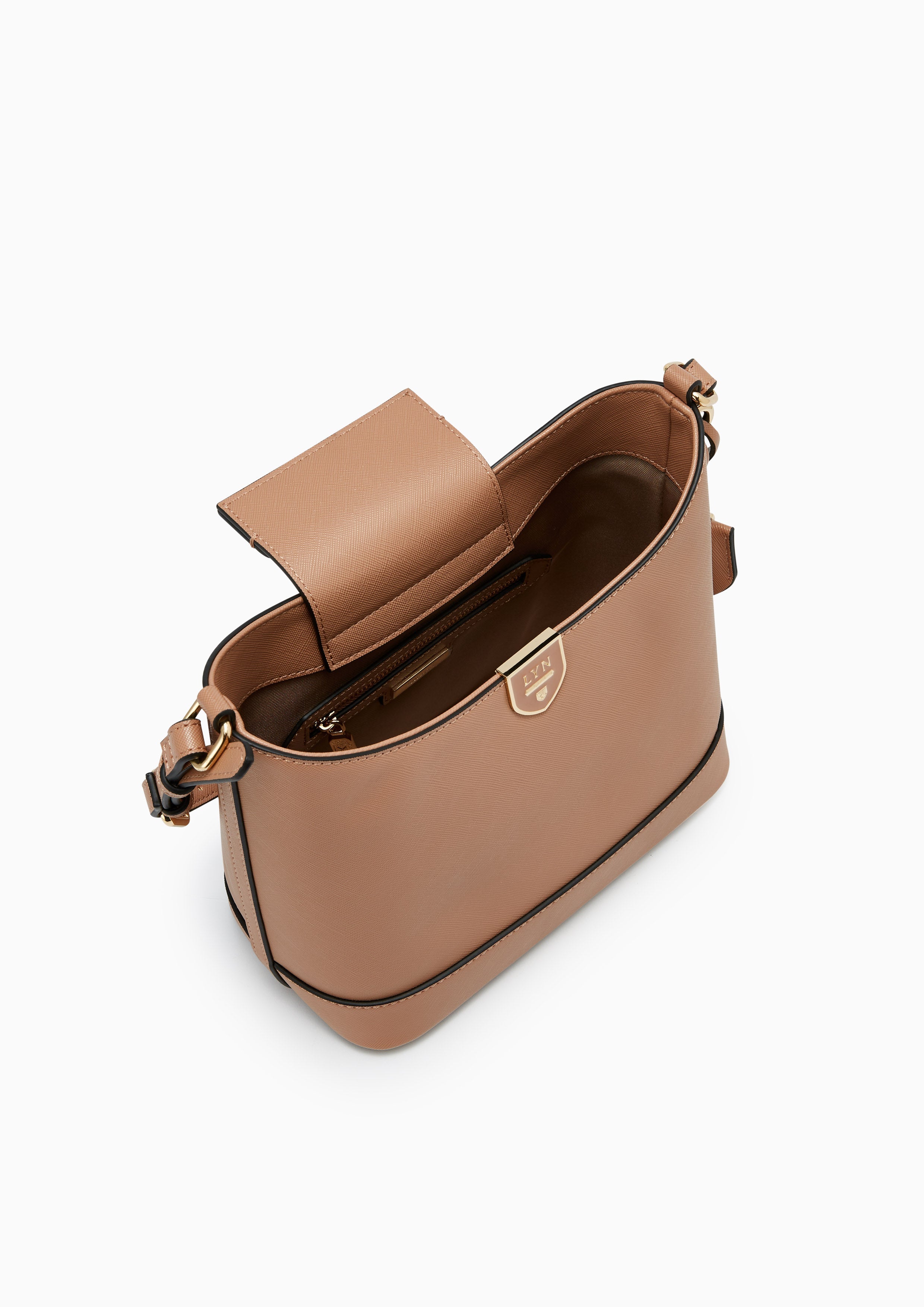 Re-Edit Burton M Bucket Bag Light Brown
