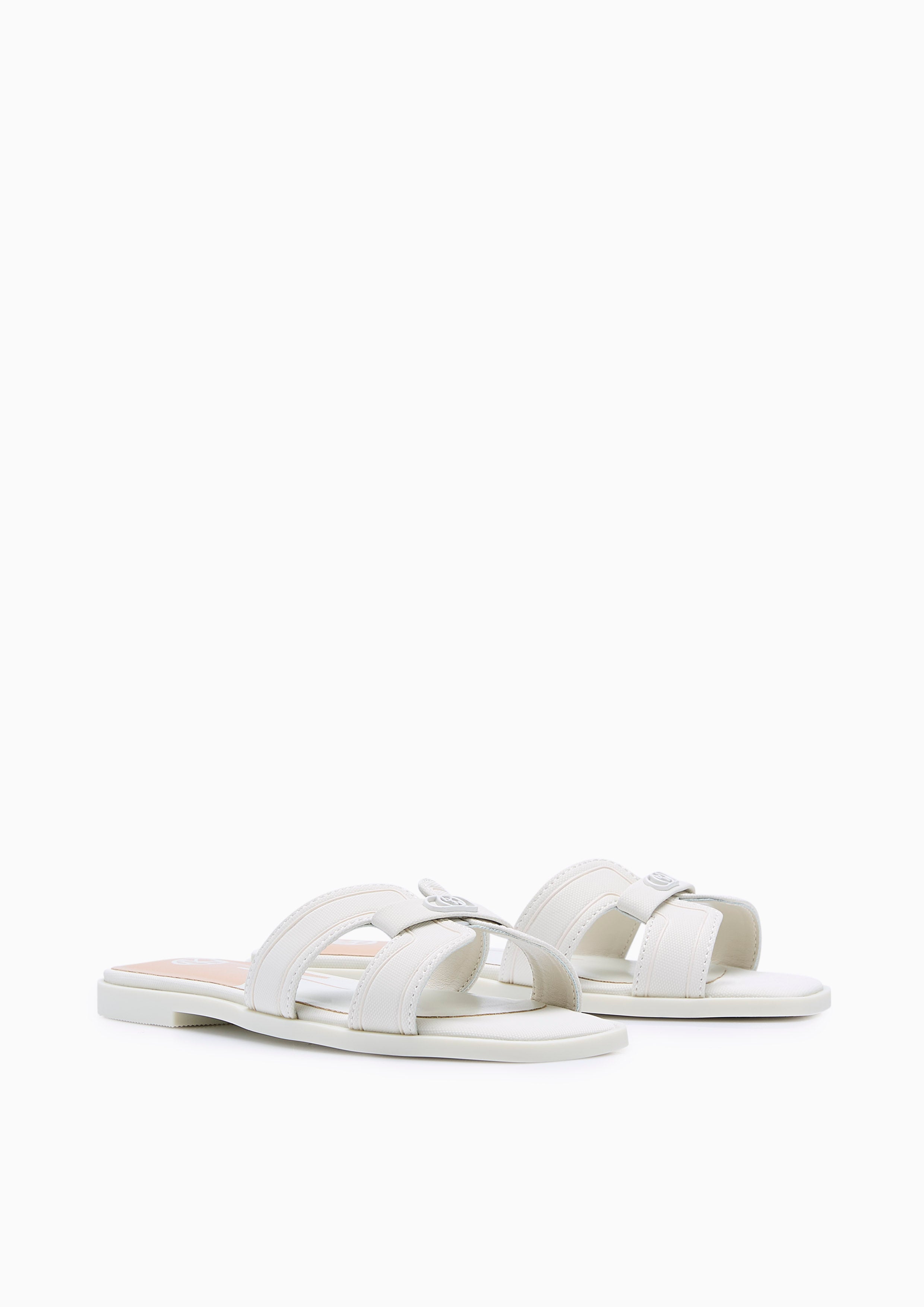 Hey Monotone Mini Flat Sandals (For Kids) White