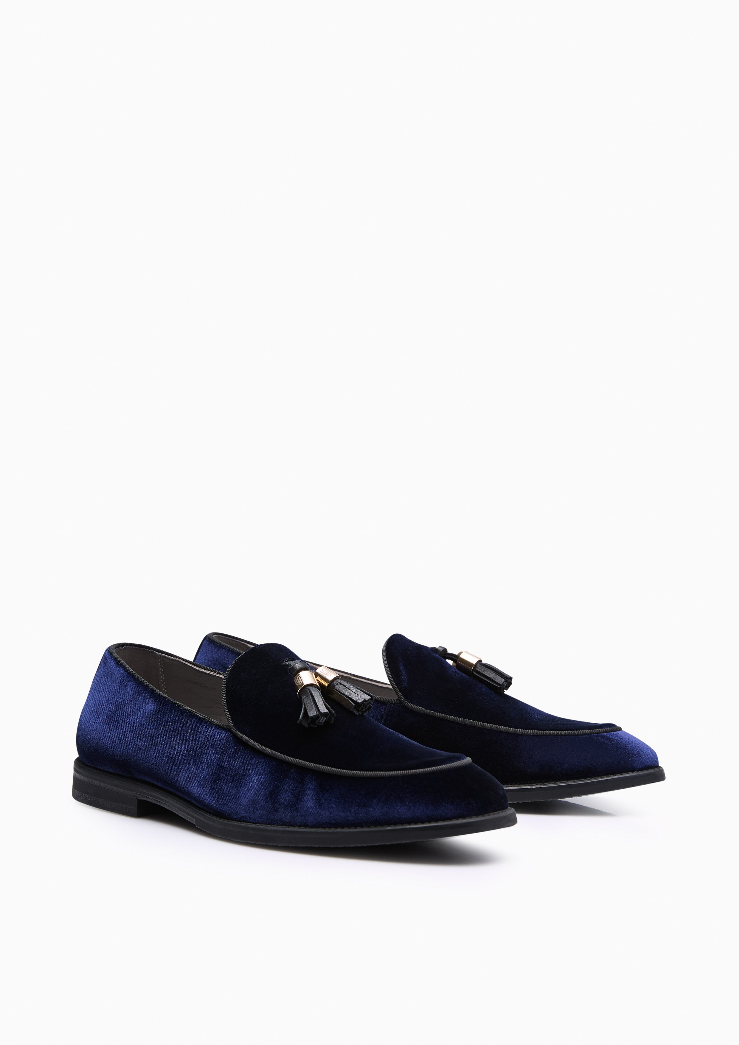 Sam Infinite Velvet Men'S Loafers Navy