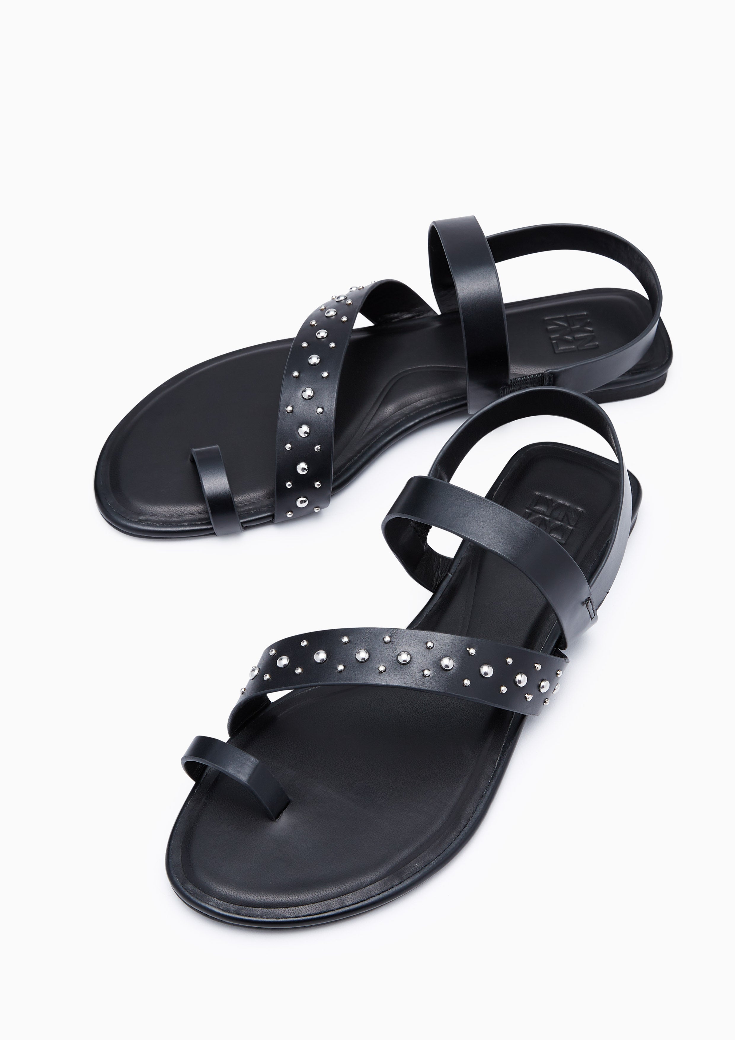 Eva Flat Sandals Black