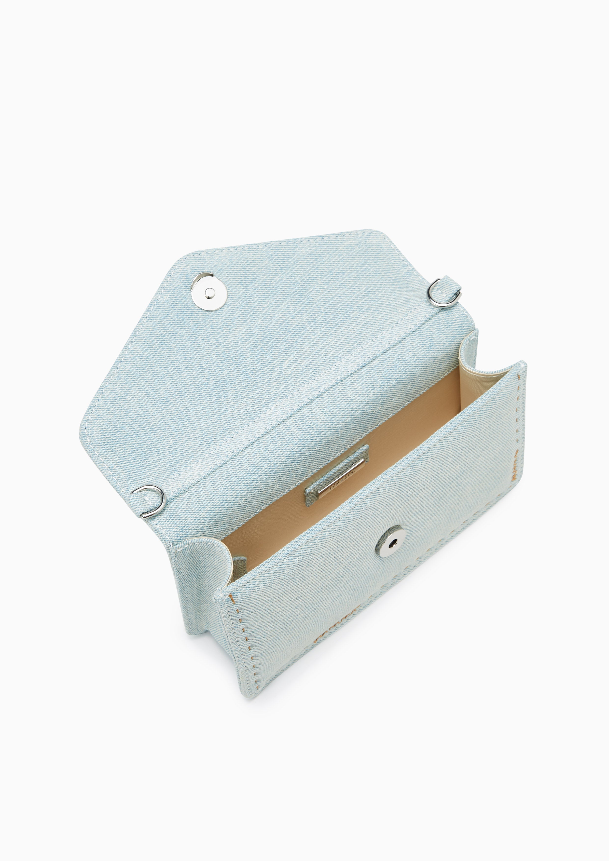 Re-Edit Stitched Wallet On Chain Light Blue