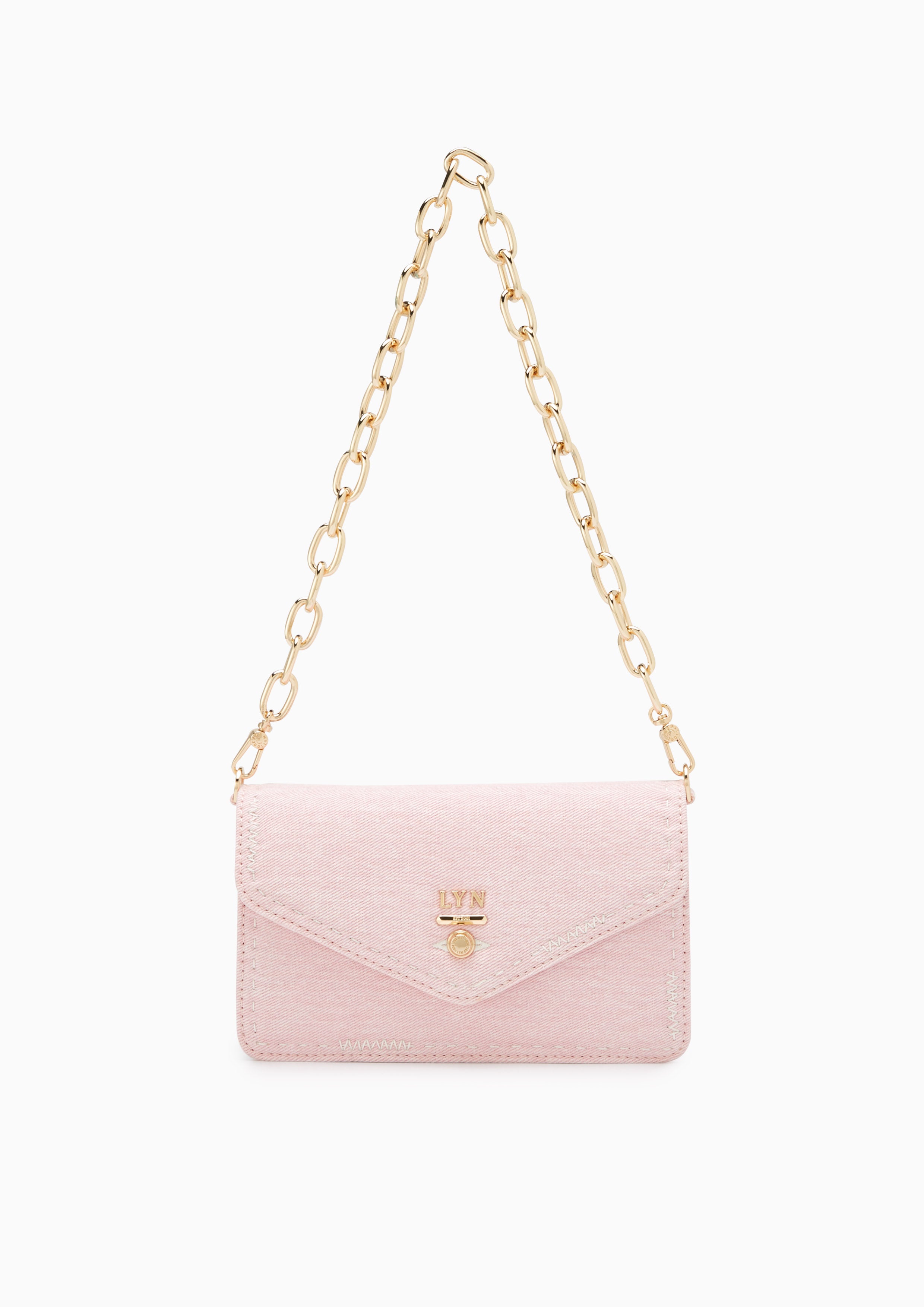 Re-Edit Stitched Wallet On Chain Light Pink