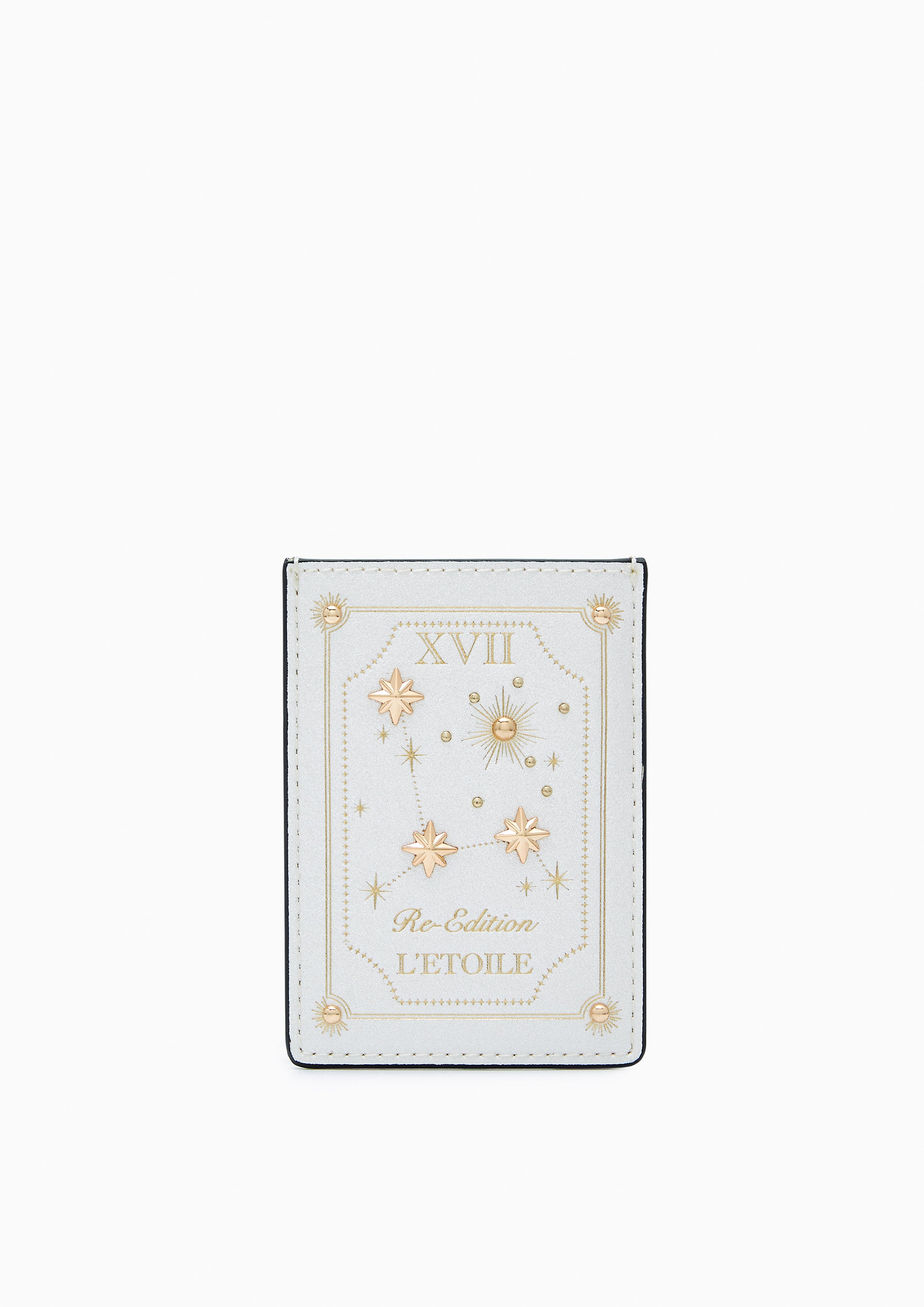 Astor Card Holder Glitter Ivory