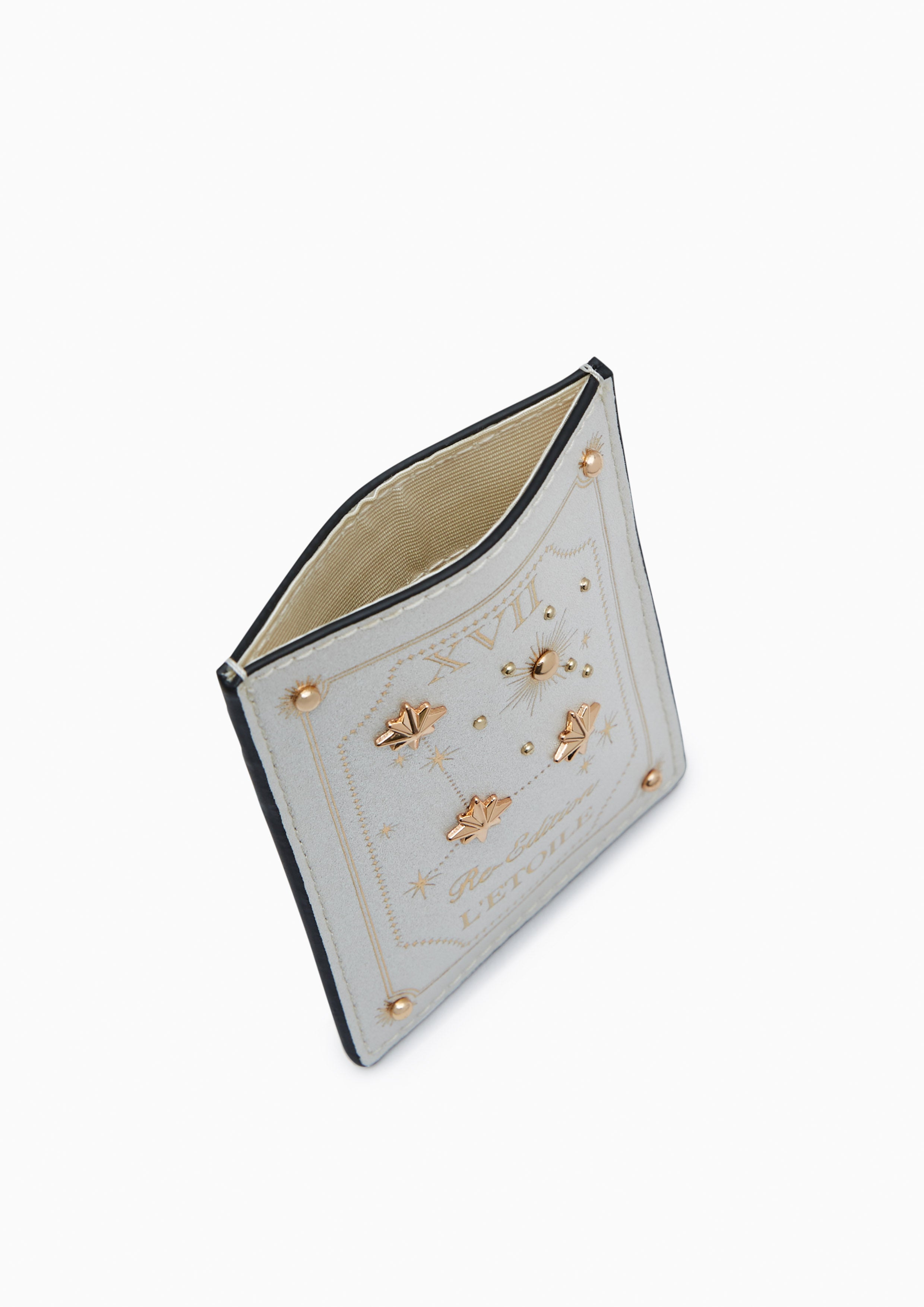 Astor Card Holder Glitter Ivory